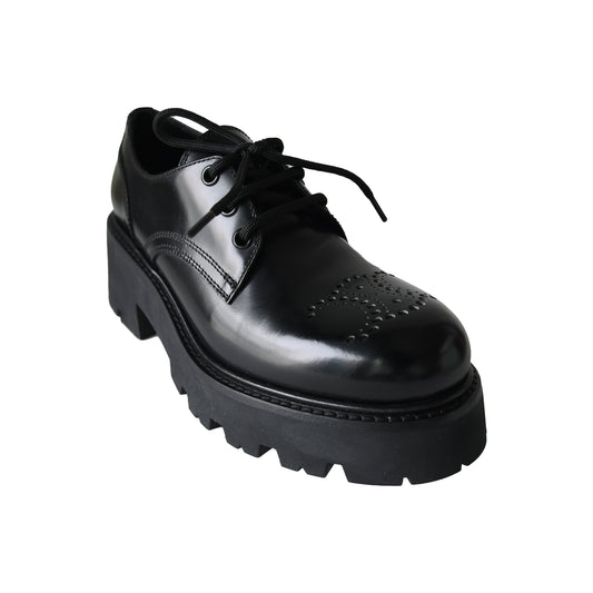 Celine Cameron Derby Triomphe 45 Polished Bull Black-NOBLEMARS