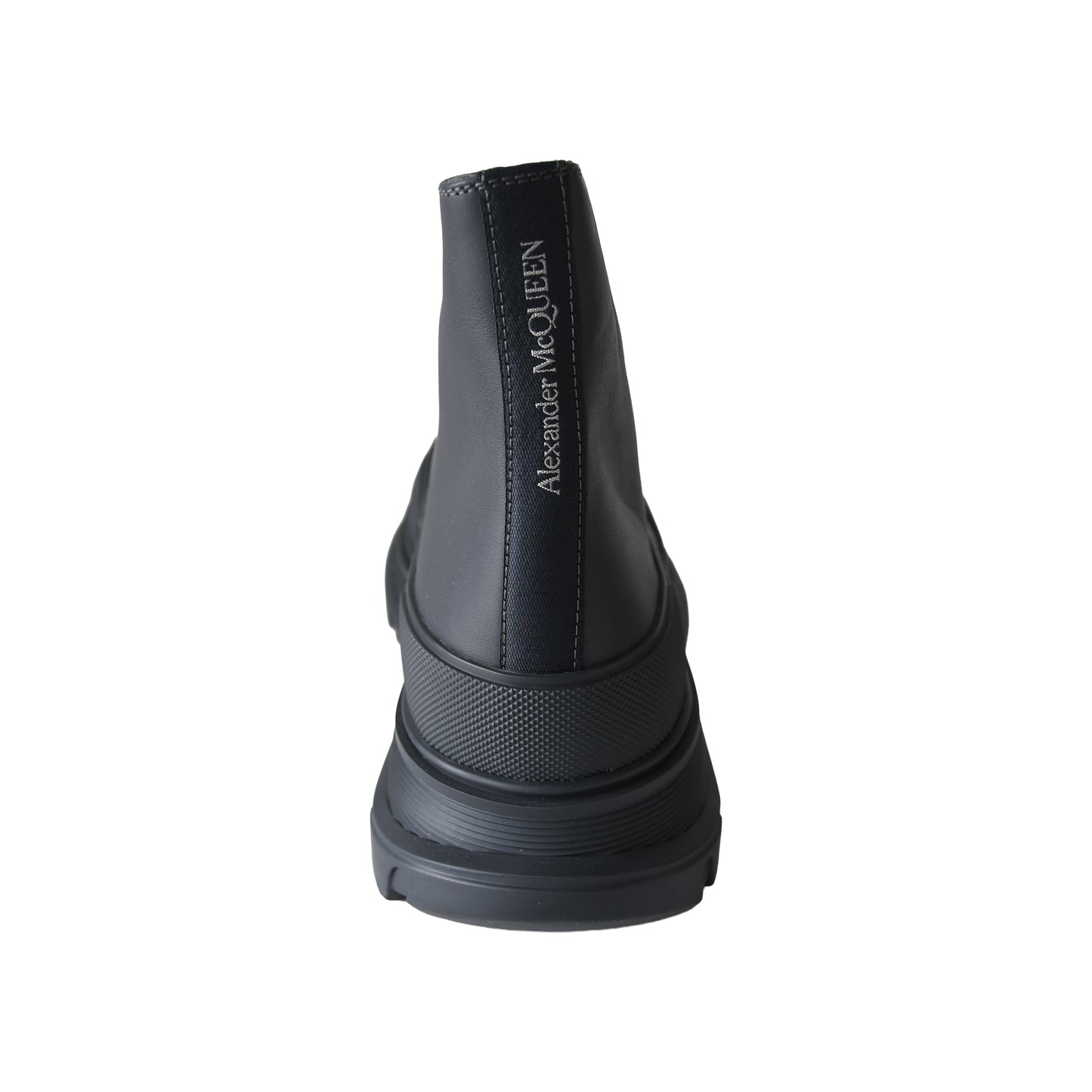 Alexander McQueen Boxer Dog Calf Boots Anthracite Dark Grey-NOBLEMARS