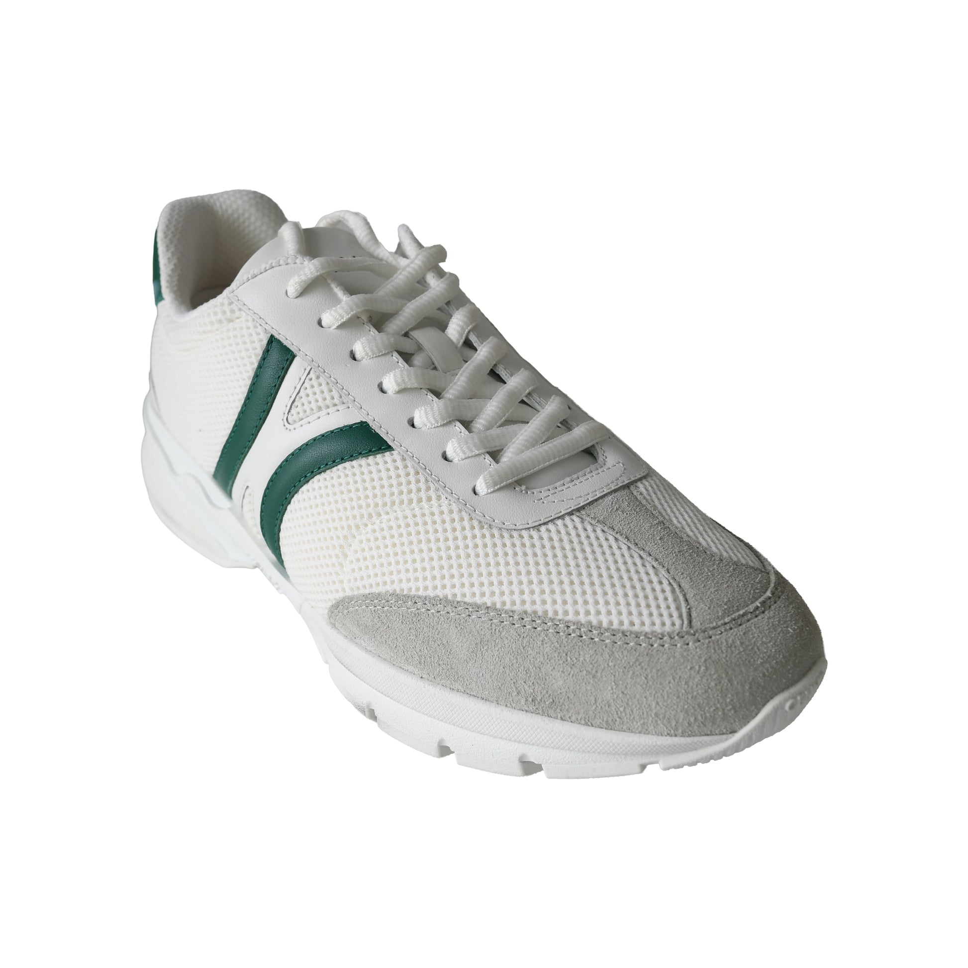 Celine Runner CR-01 Low Mesh Calfskin Suede Sneaker Optic White-NOBLEMARS