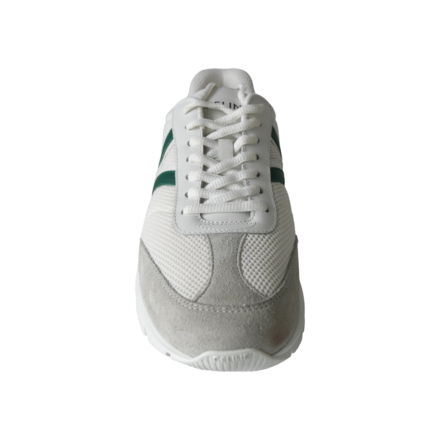 Celine Runner CR-01 Low Mesh Calfskin Suede Sneaker Optic White-NOBLEMARS