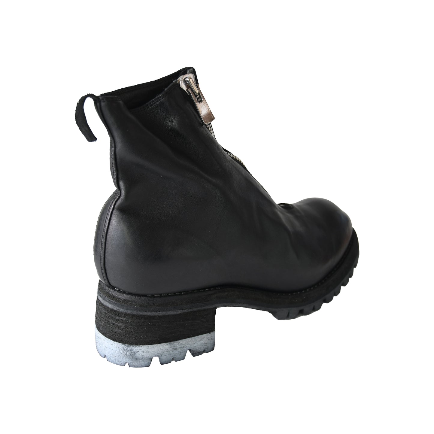 Guidi PL1V Soft Horse Full Grain Front Zip Boot Black-NOBLEMARS