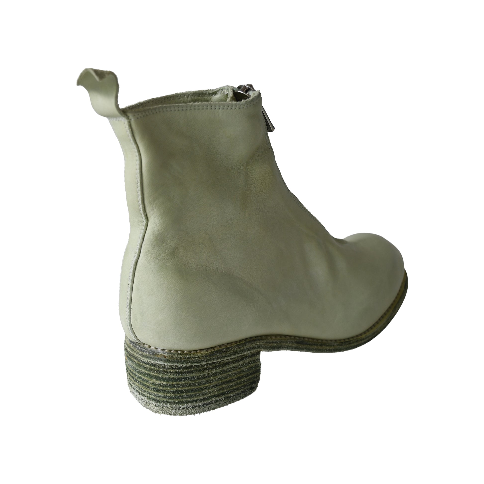 Guidi PL1 Soft Horse Full Grain Front Zip Boot Mint Green-NOBLEMARS