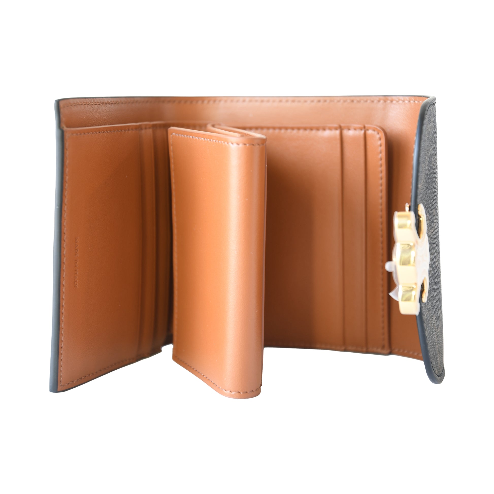 Celine Trifold Triomphe Small Flap Wallet Triomphe Canvas-NOBLEMARS