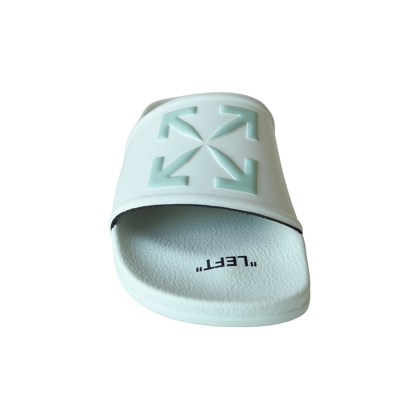 Off White Arrow Logo Slides Mint