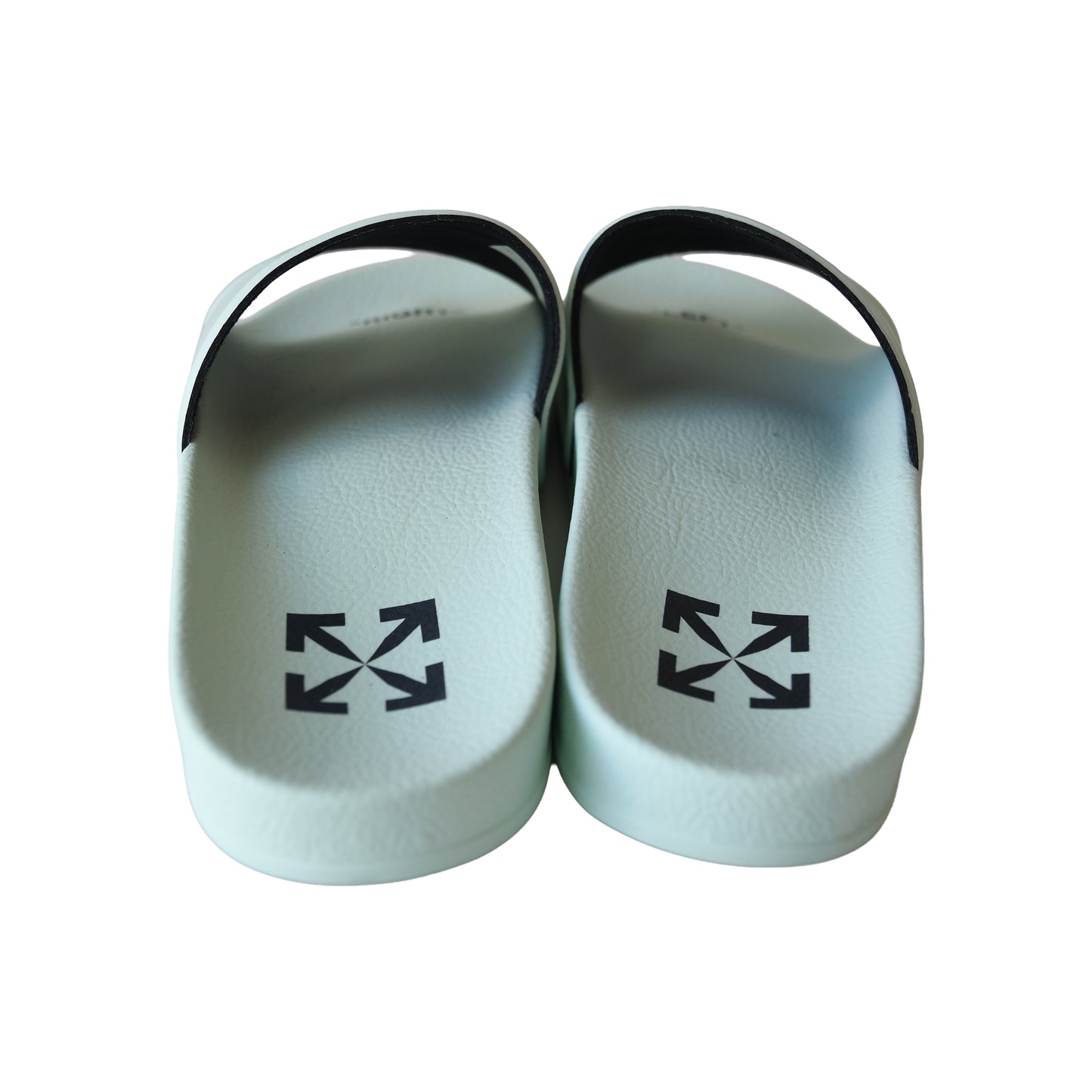Off White Arrow Logo Slides Mint