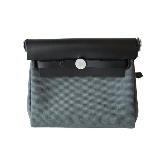 Hermes Mini Herbag Palladium Hardware Vert Mangrove-NOBLEMARS