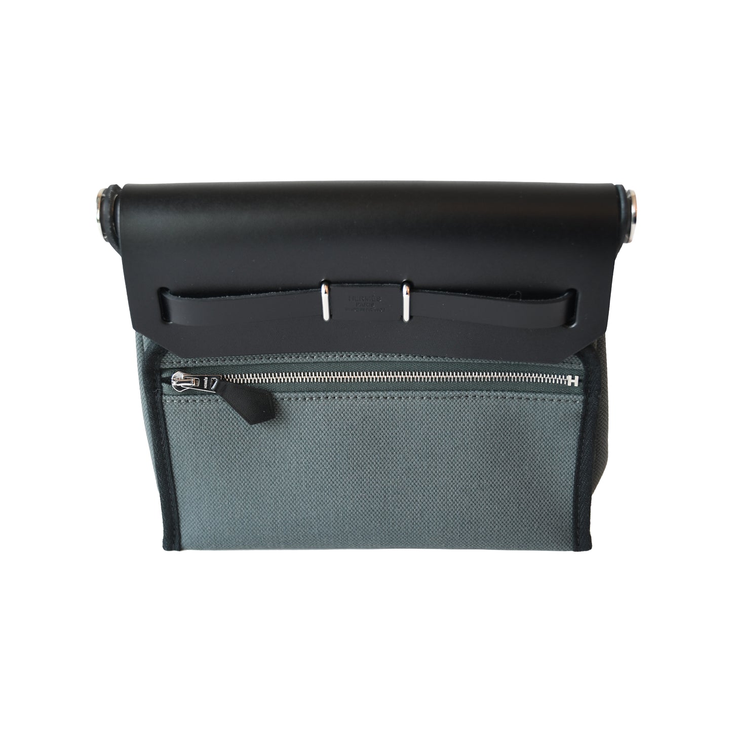 Hermes Mini Herbag Palladium Hardware Vert Mangrove-NOBLEMARS