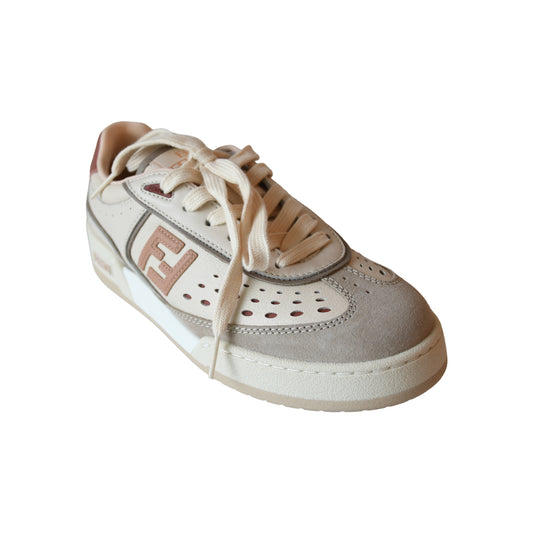 Fendi Match Leather Sneakers Rose-NOBLEMARS