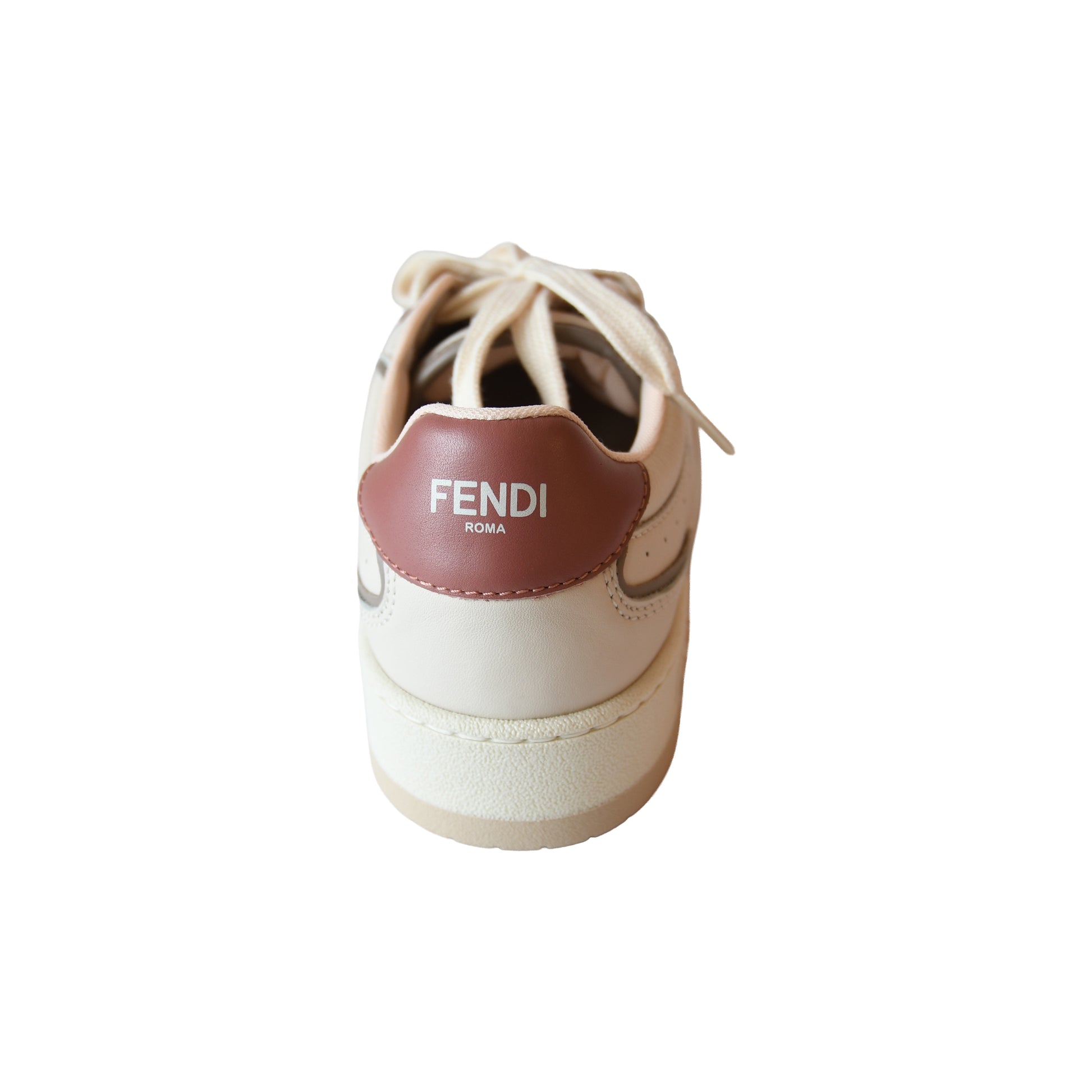 Fendi Match Leather Sneakers Rose-NOBLEMARS