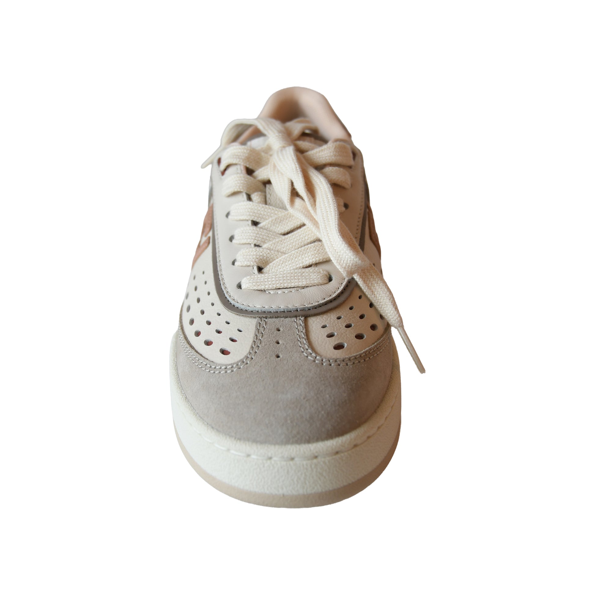 Fendi Match Leather Sneakers Rose-NOBLEMARS