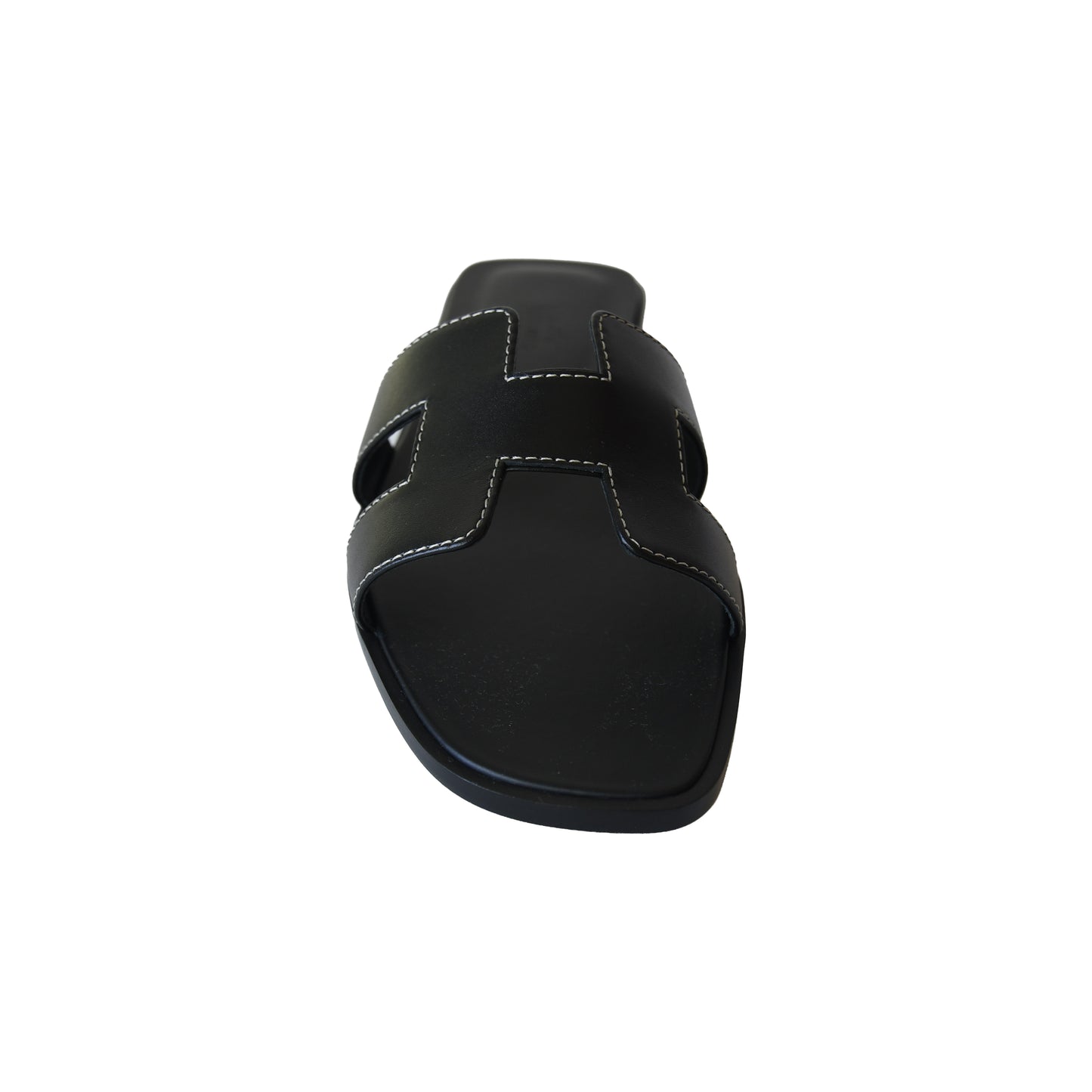 Hermes Oran Sandals Black-NOBLEMARS
