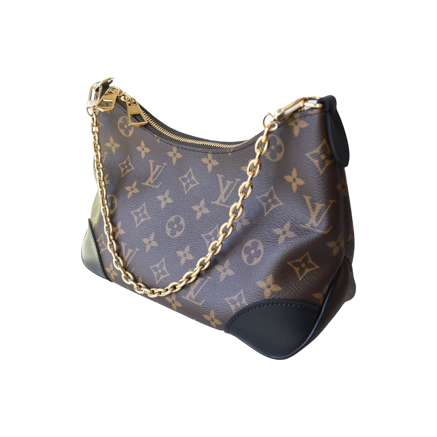 Louis Vuitton Boulogne PM Handbag Black-NOBLEMARS