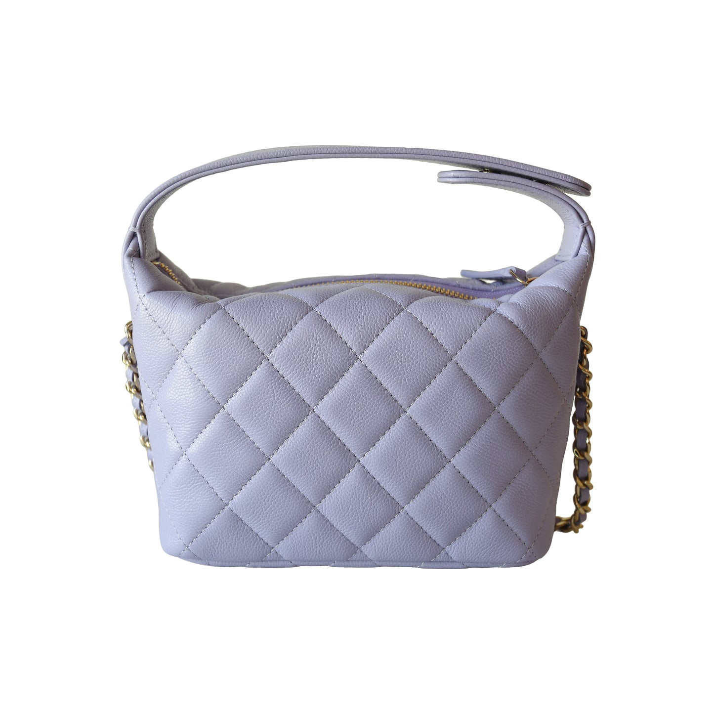 Chanel Caviar Quilted Hobo Bags Light Purple-NOBLEMARS