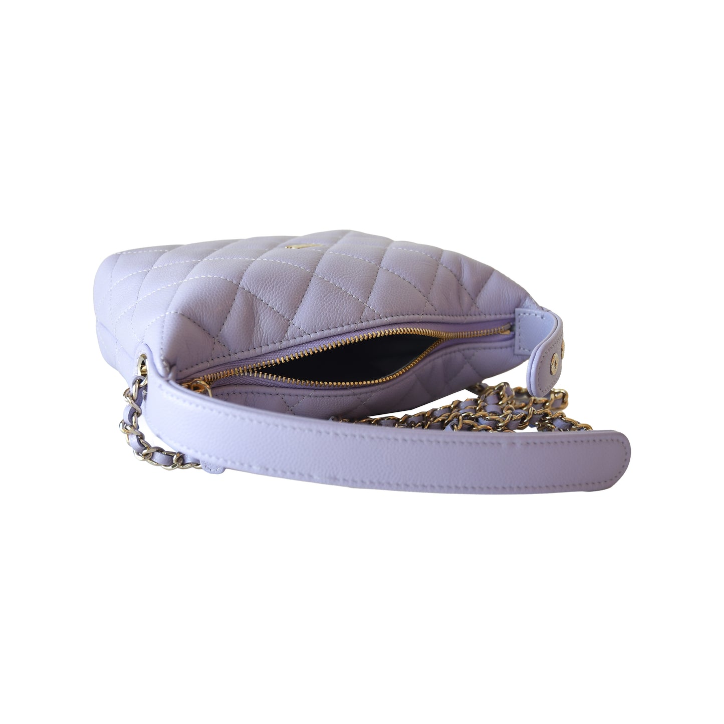 Chanel Caviar Quilted Hobo Bags Light Purple-NOBLEMARS