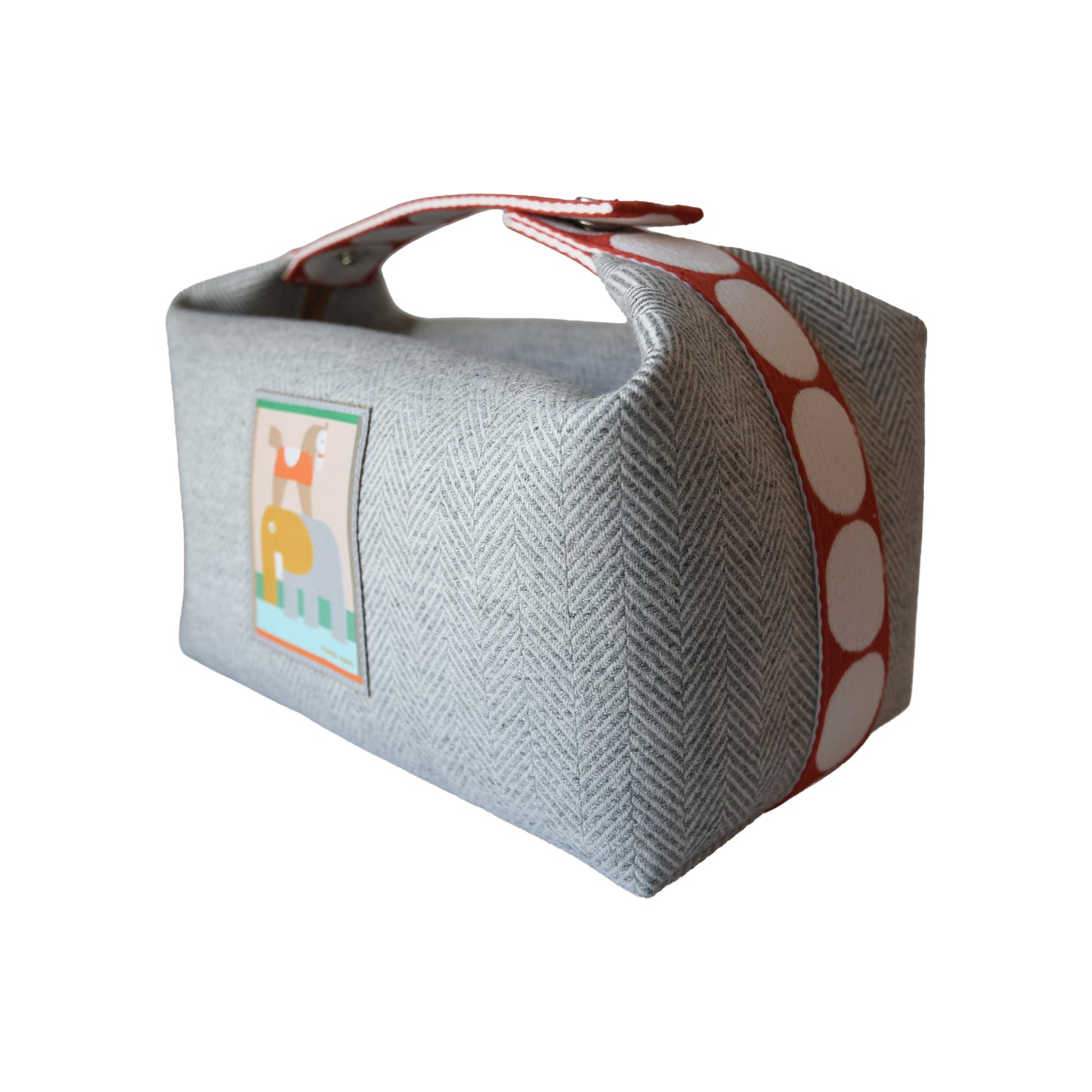 Hermes Bride A Brac Case Bag Animaux Blocks Grey-NOBLEMARS