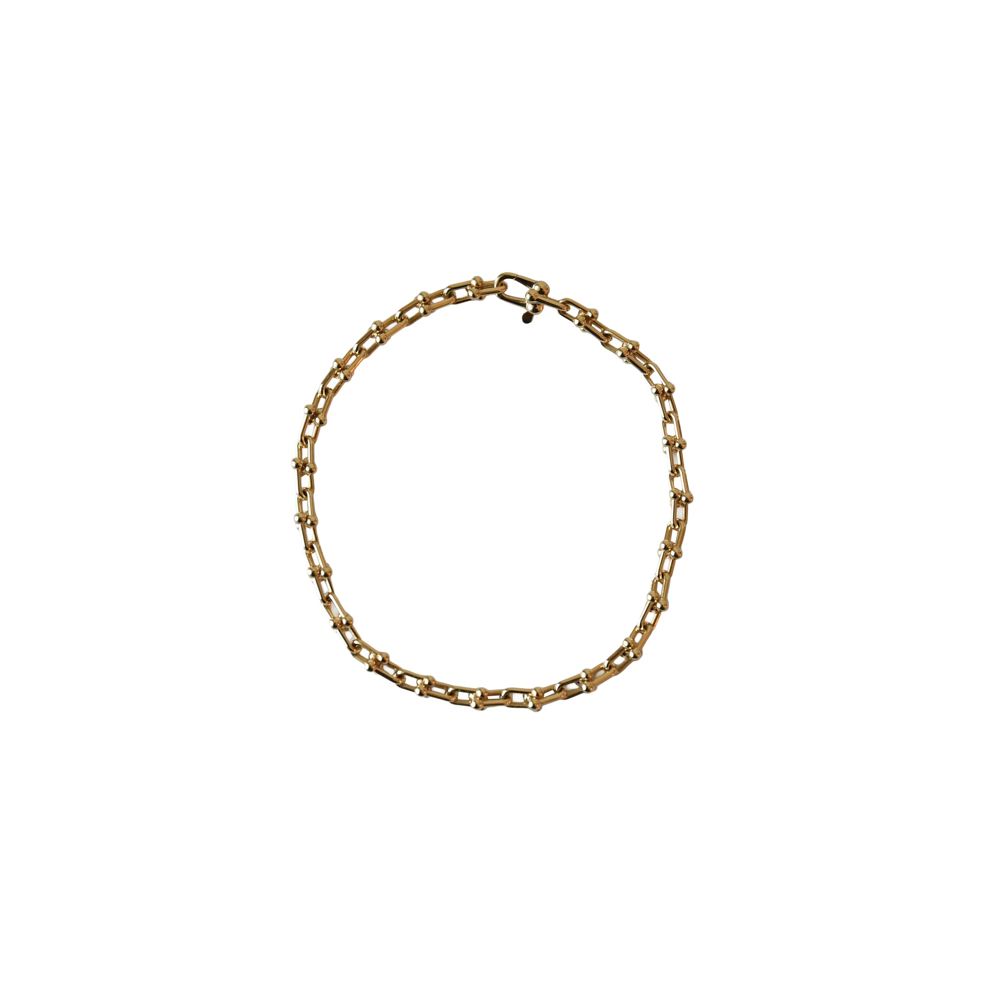 Tiffany HardWear Micro Link Bracelet Gold-NOBLEMARS