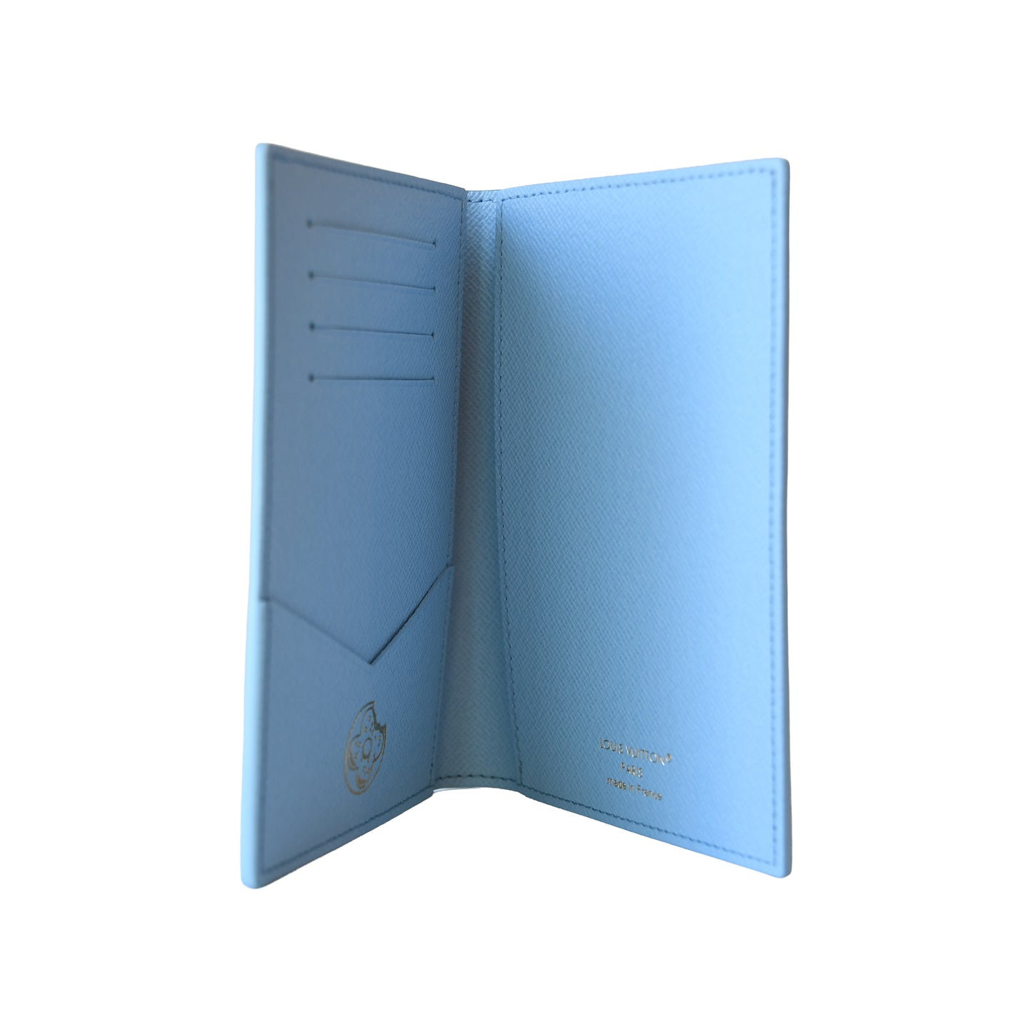Louis Vuitton Monogram Donuts Passport Cover Blue-NOBLEMARS