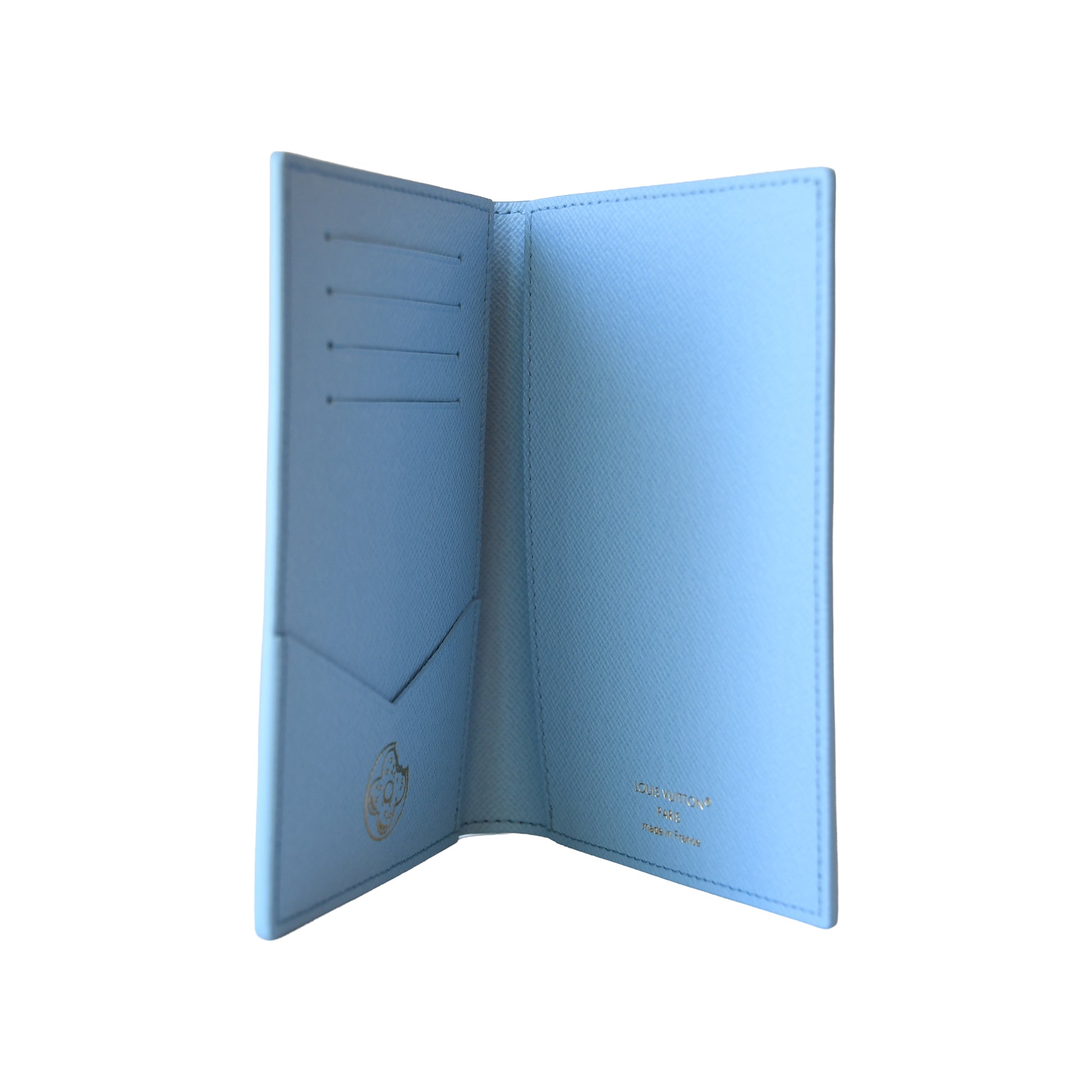 Louis Vuitton Monogram Donuts Passport Cover Blue-NOBLEMARS