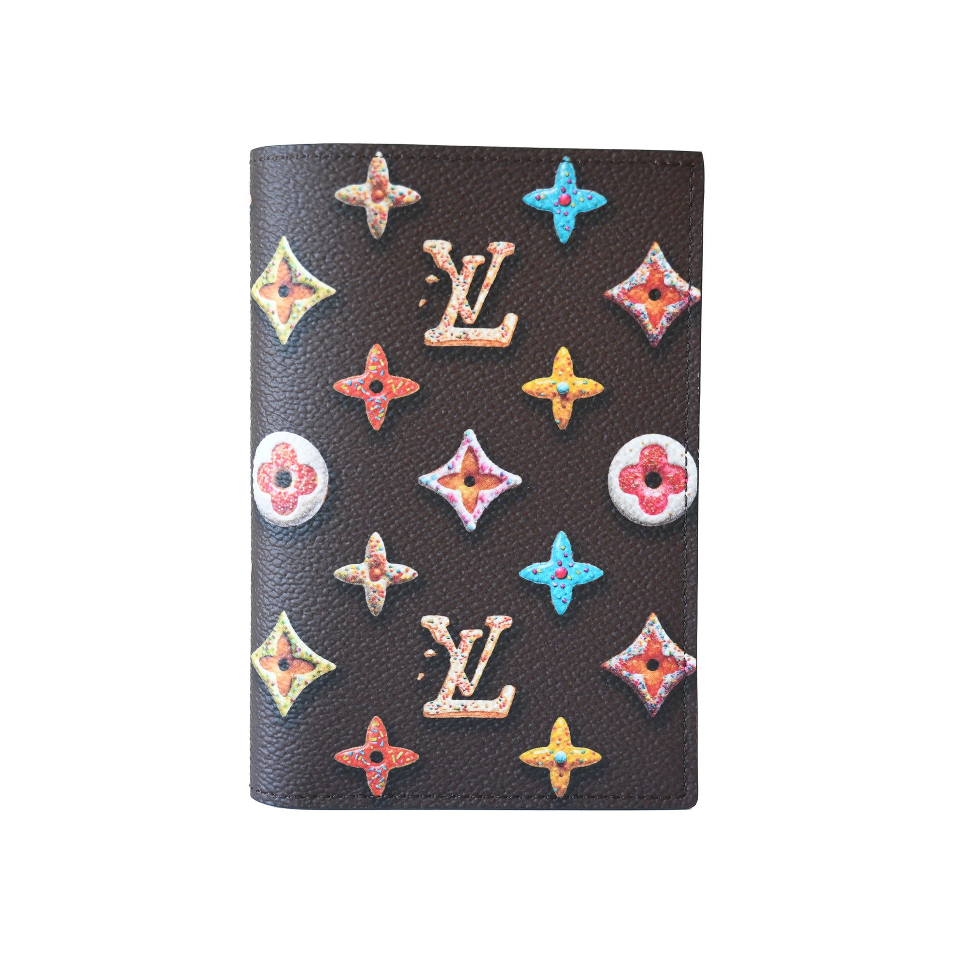 Louis Vuitton Monogram Donuts Passport Cover Brown-NOBLEMARS
