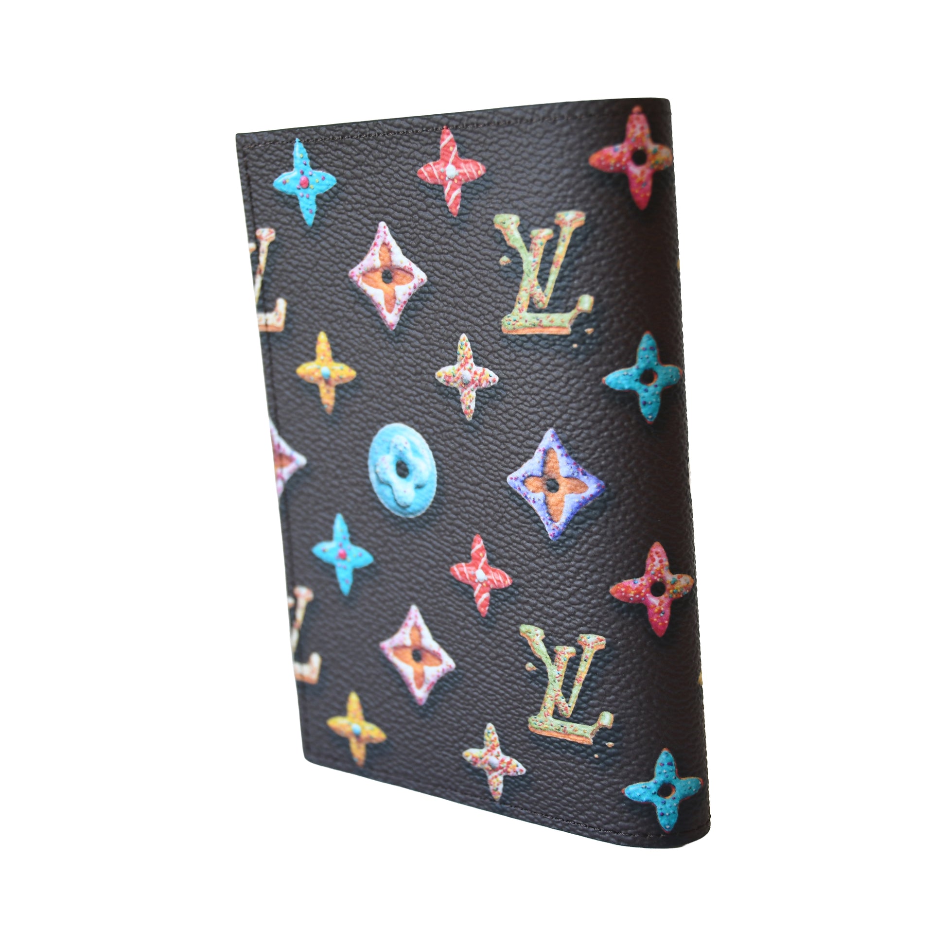 Louis Vuitton Monogram Donuts Passport Cover Brown-NOBLEMARS