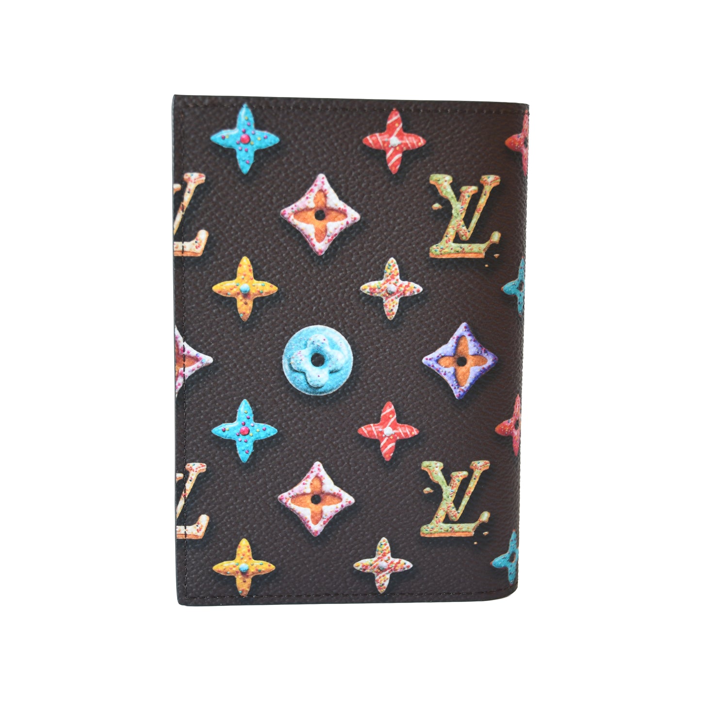 Louis Vuitton Monogram Donuts Passport Cover Brown-NOBLEMARS