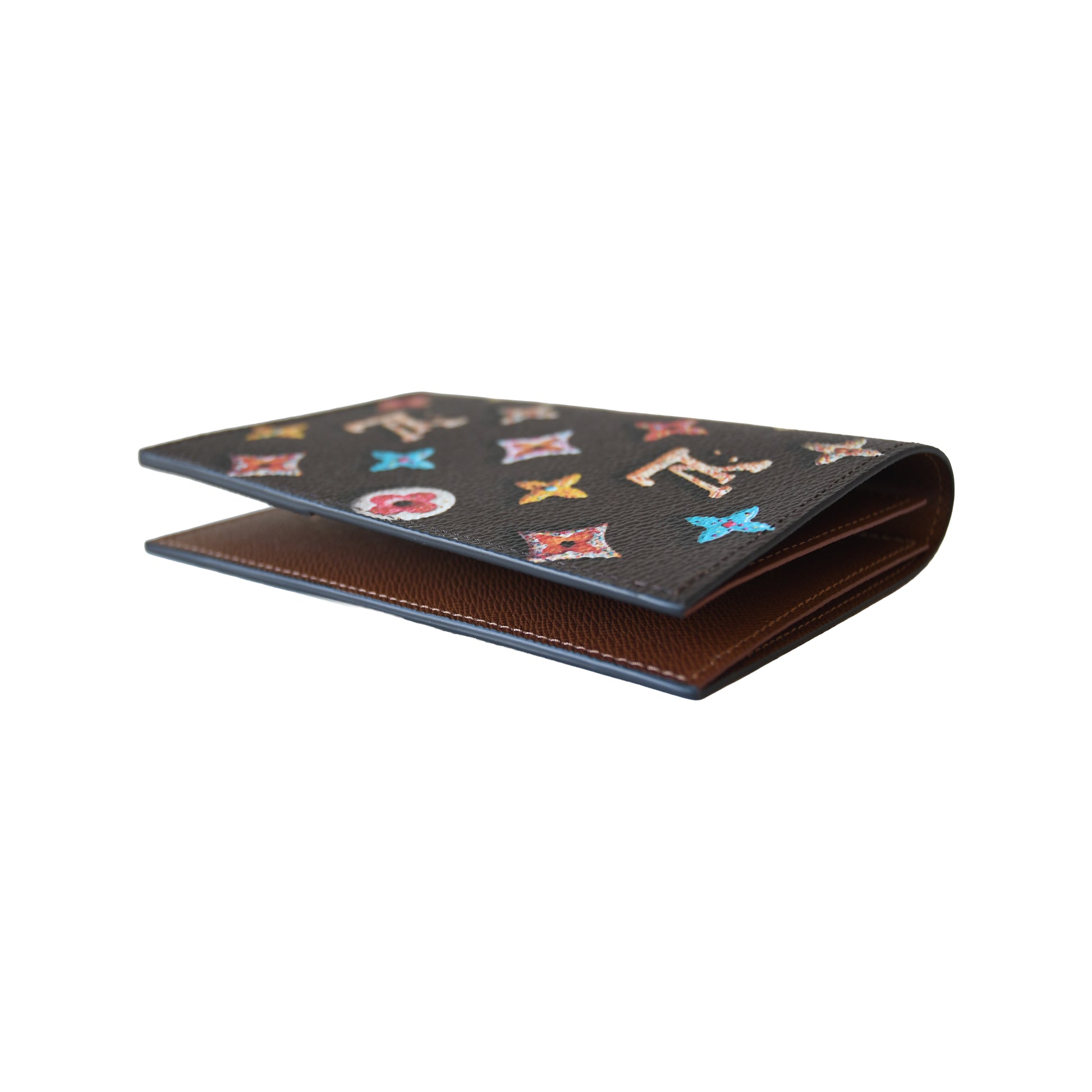 Louis Vuitton Monogram Donuts Passport Cover Brown-NOBLEMARS