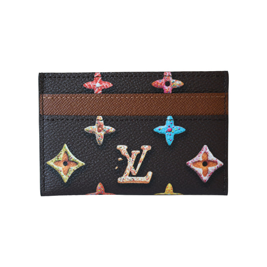Louis Vuitton Monogram Donuts Card Holder Brown——NOBLEMARS