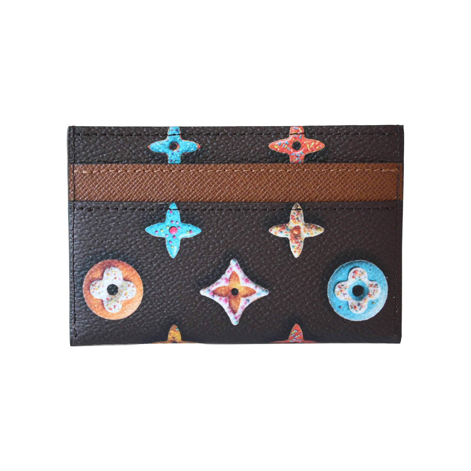 Louis Vuitton Monogram Donuts Card Holder Brown-NOBLEMARS