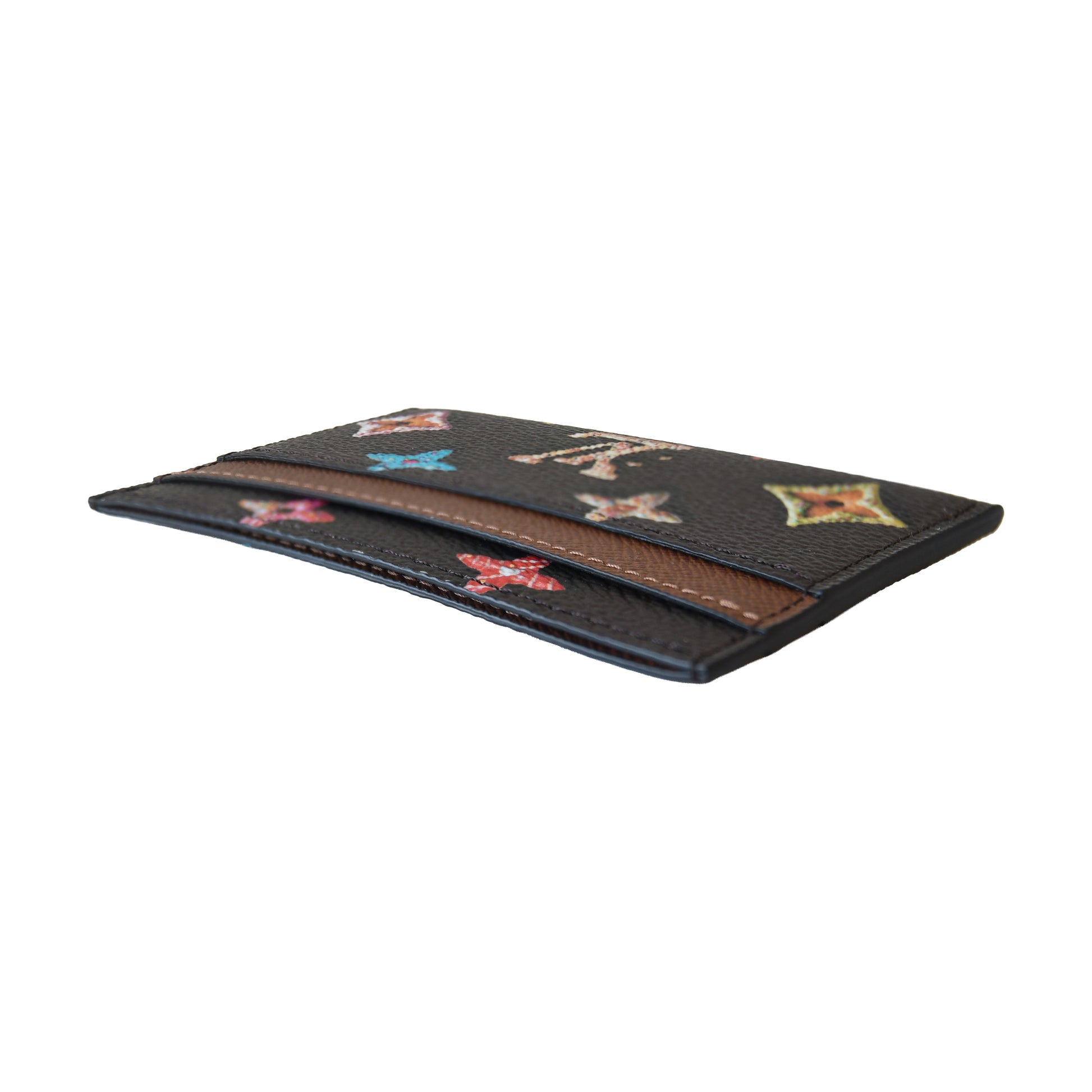 Louis Vuitton Monogram Donuts Card Holder Brown-NOBLEMARS