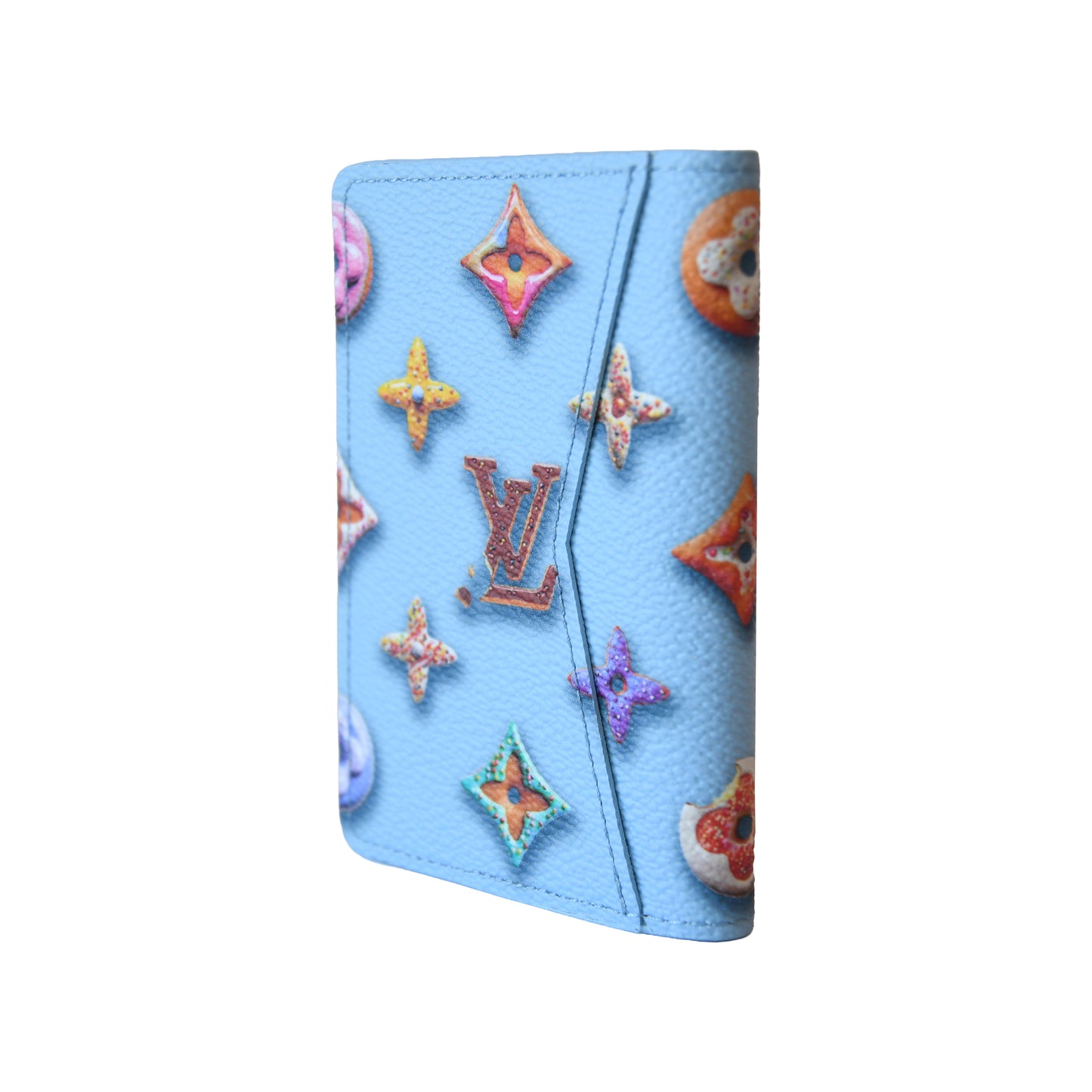 Louis Vuitton Monogram Donuts Pocket Organizer Blue-NOBLEMARS