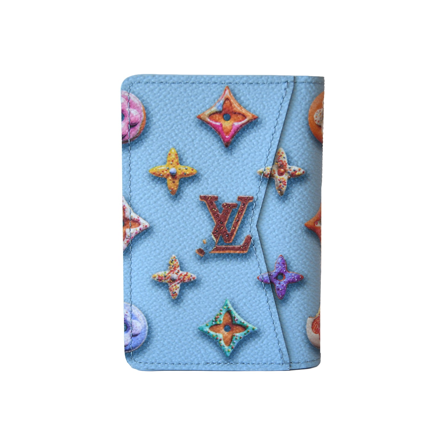 Louis Vuitton Monogram Donuts Pocket Organizer Blue-NOBLEMARS
