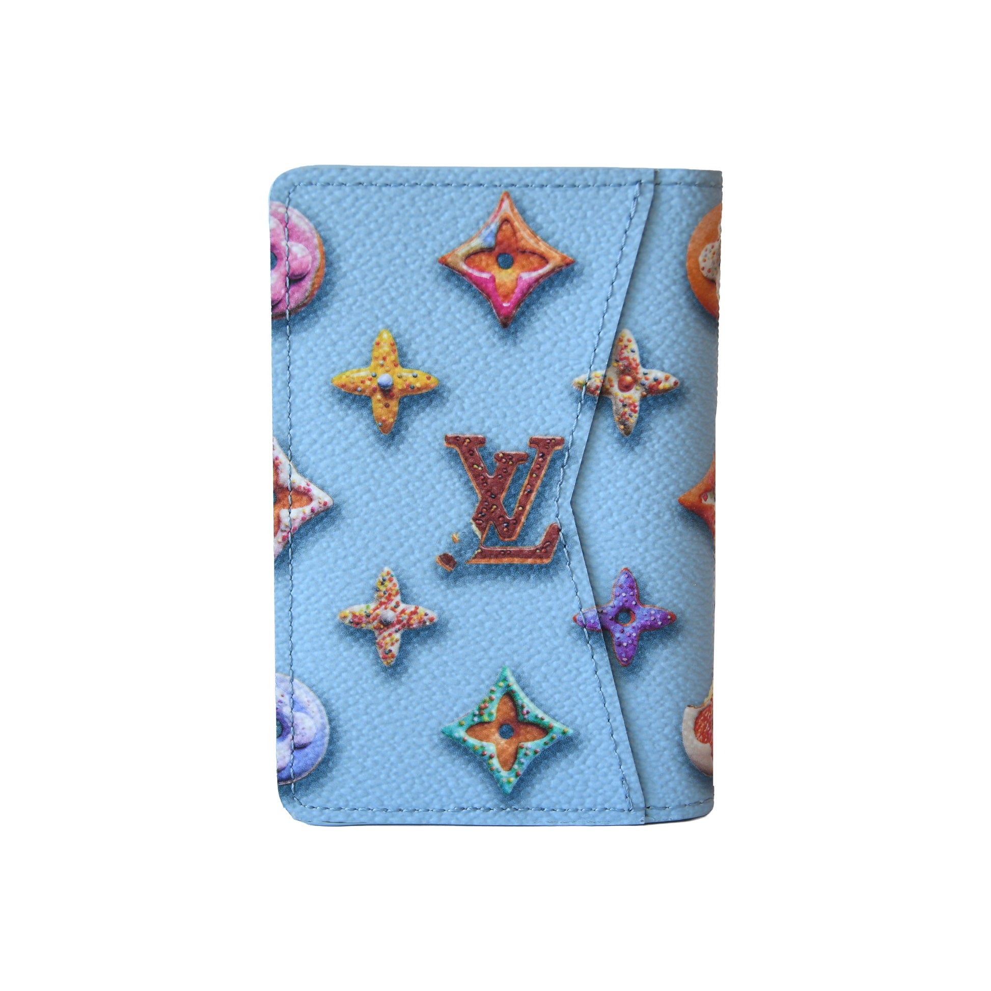 Louis Vuitton Monogram Donuts Pocket Organizer Blue-NOBLEMARS