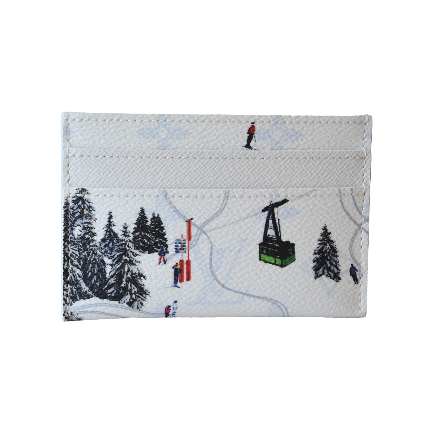 Louis Vuitton Monogram Ski Card Holder White-NOBLEMARS