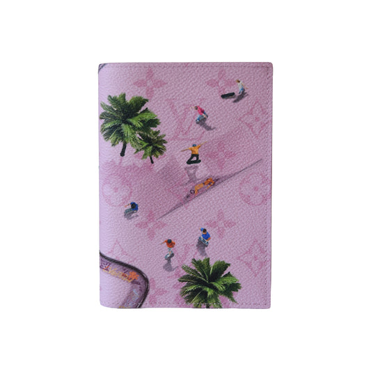 Louis Vuitton Monogram Skate Park Passport Cover Pink——NOBLEMARS