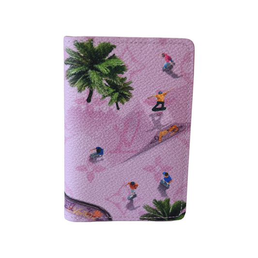 Louis Vuitton Monogram Skate Park Pocket Organizer Pink——NOBLEMARS