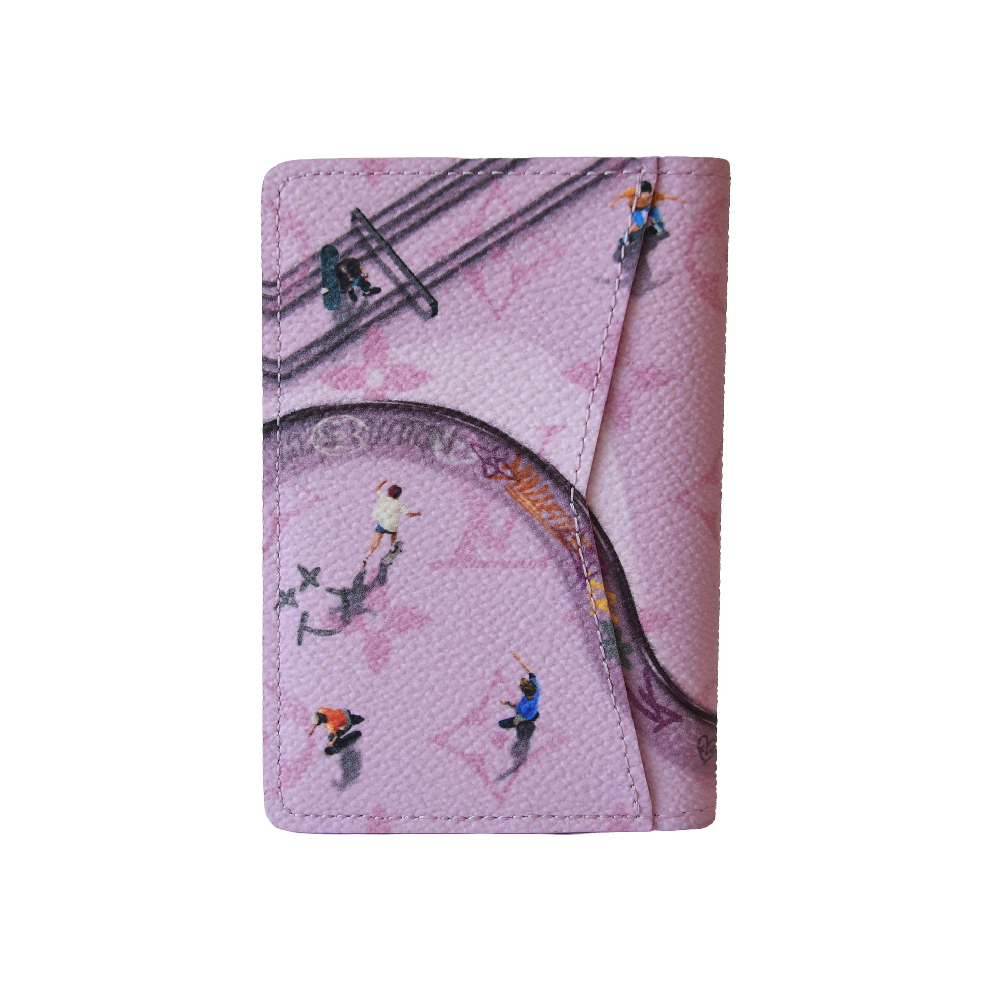 Louis Vuitton Monogram Skate Park Pocket Organizer Pink-NOBLEMARS