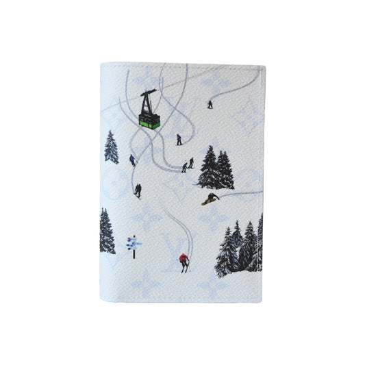 Louis Vuitton Monogram Ski Passport Cover White——NOBLEMARS