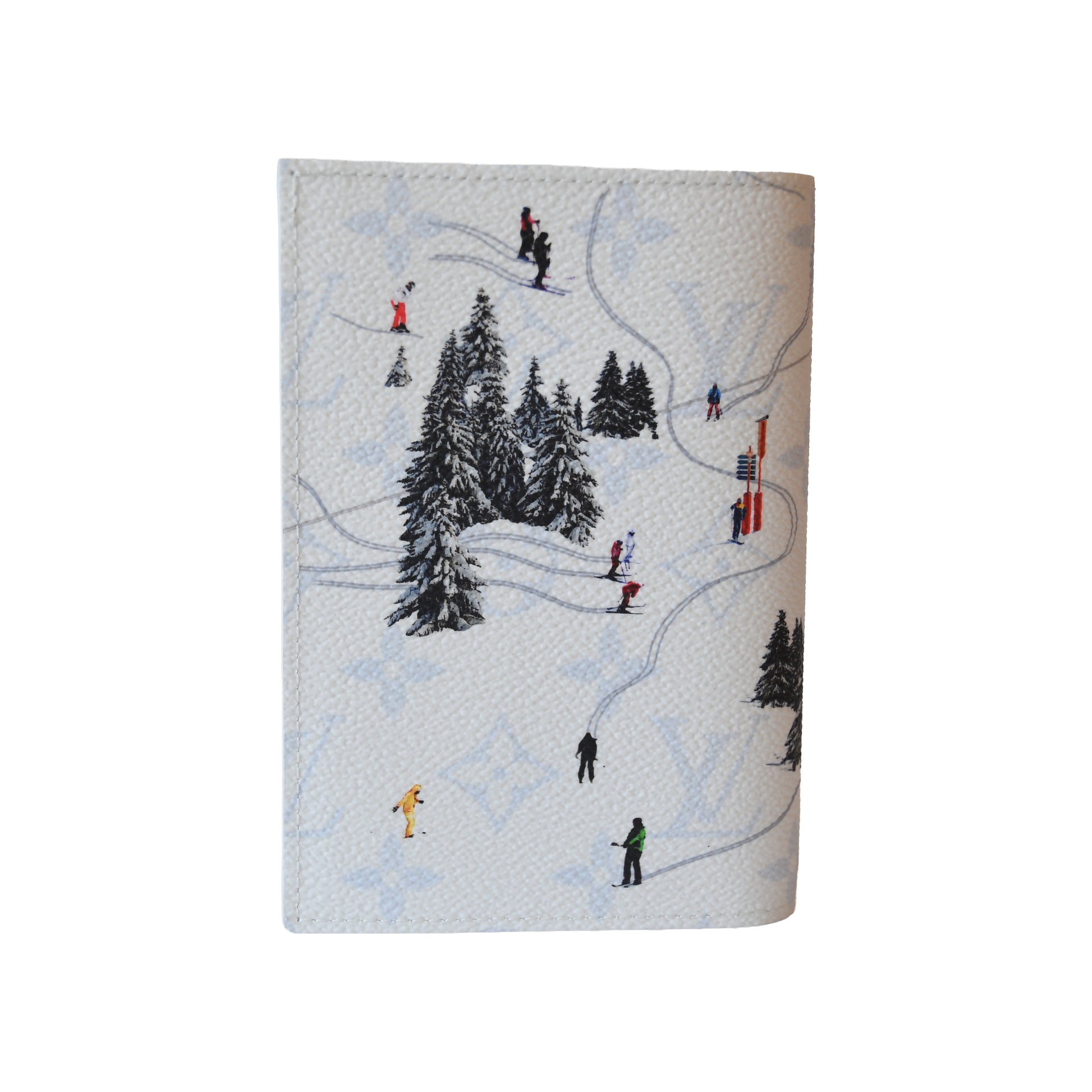 Louis Vuitton Monogram Ski Passport Cover White-NOBLEMARS