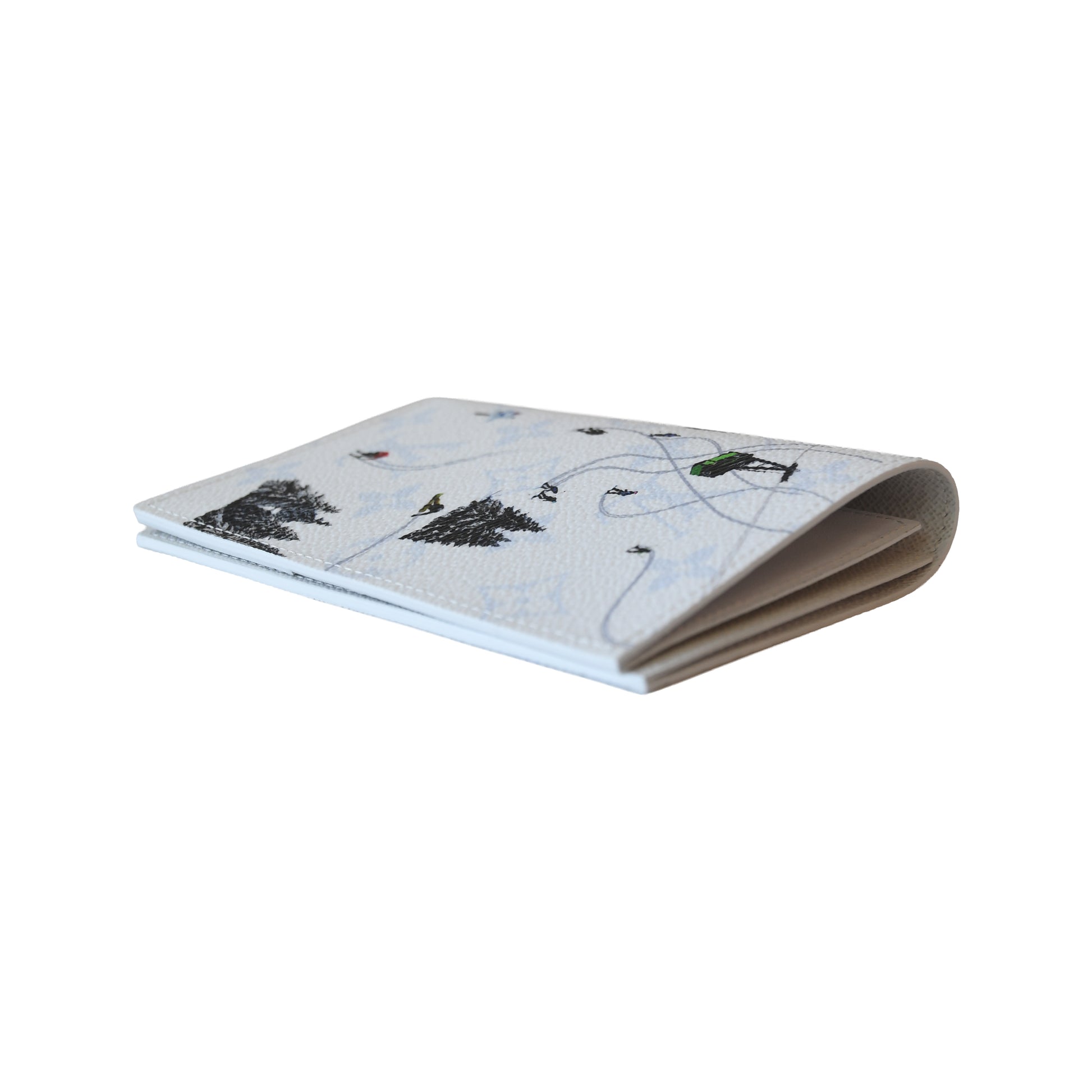 Louis Vuitton Monogram Ski Passport Cover White-NOBLEMARS