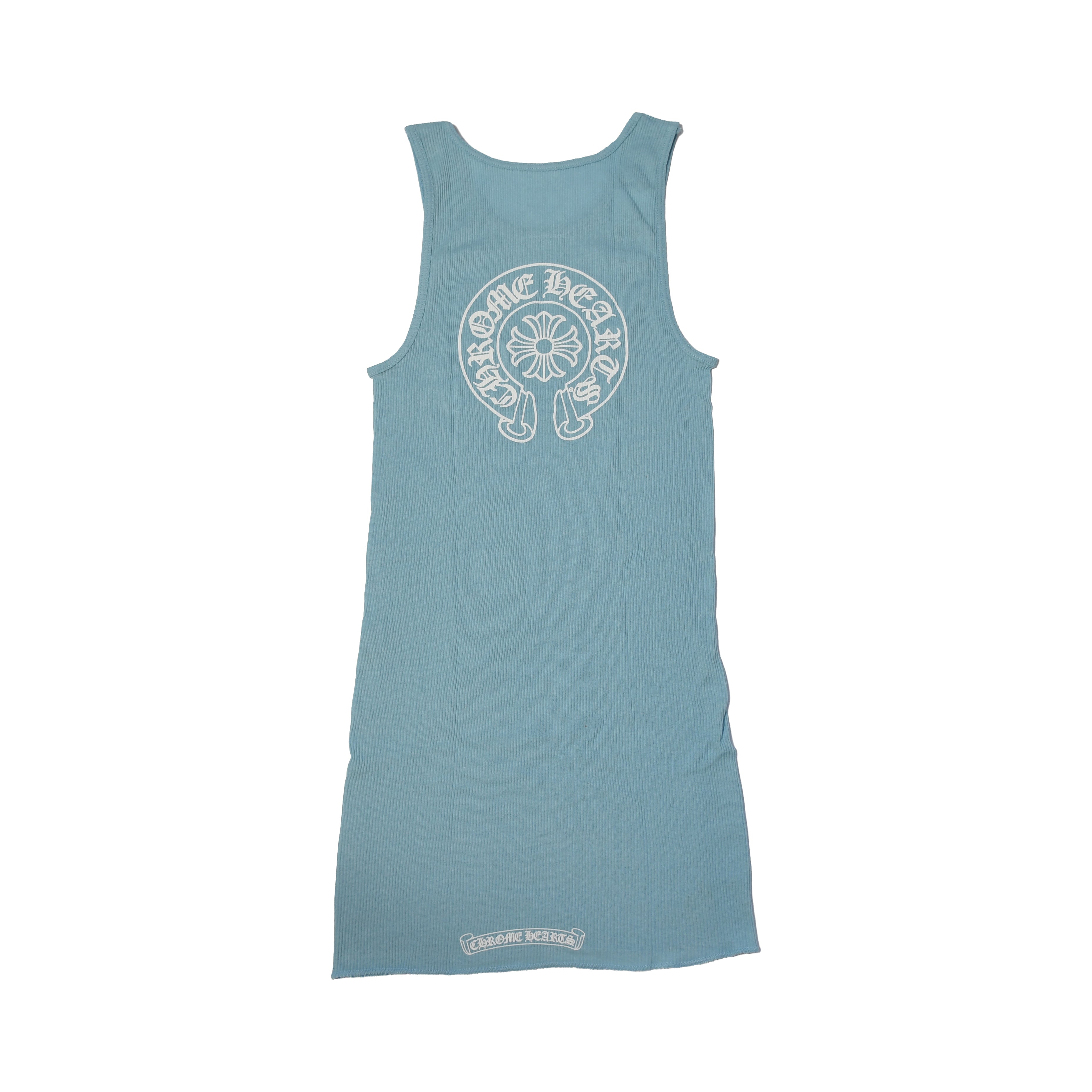 Chrome Hearts Horseshoe Rib Tank Top Baby Blue – NOBLEMARS