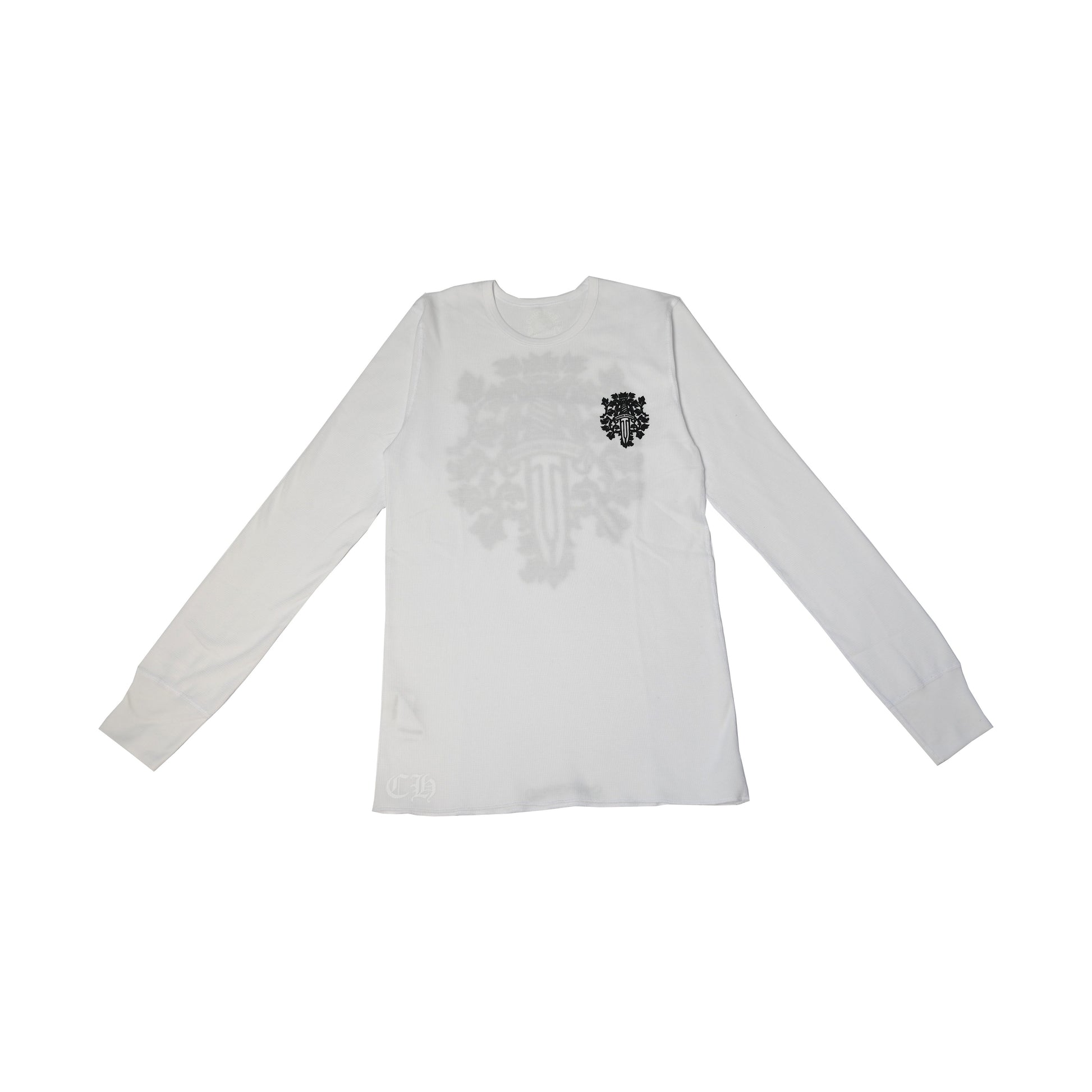 Chrome Hearts Vine Dagger Pocket Thermal L/S Shirt White-NOBLEMARS
