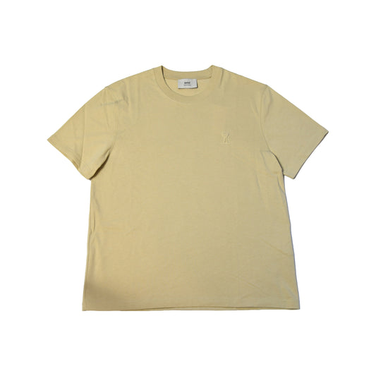 Ami Paris Ami de Coeur T-Shirts Beige-NOBLEMARS