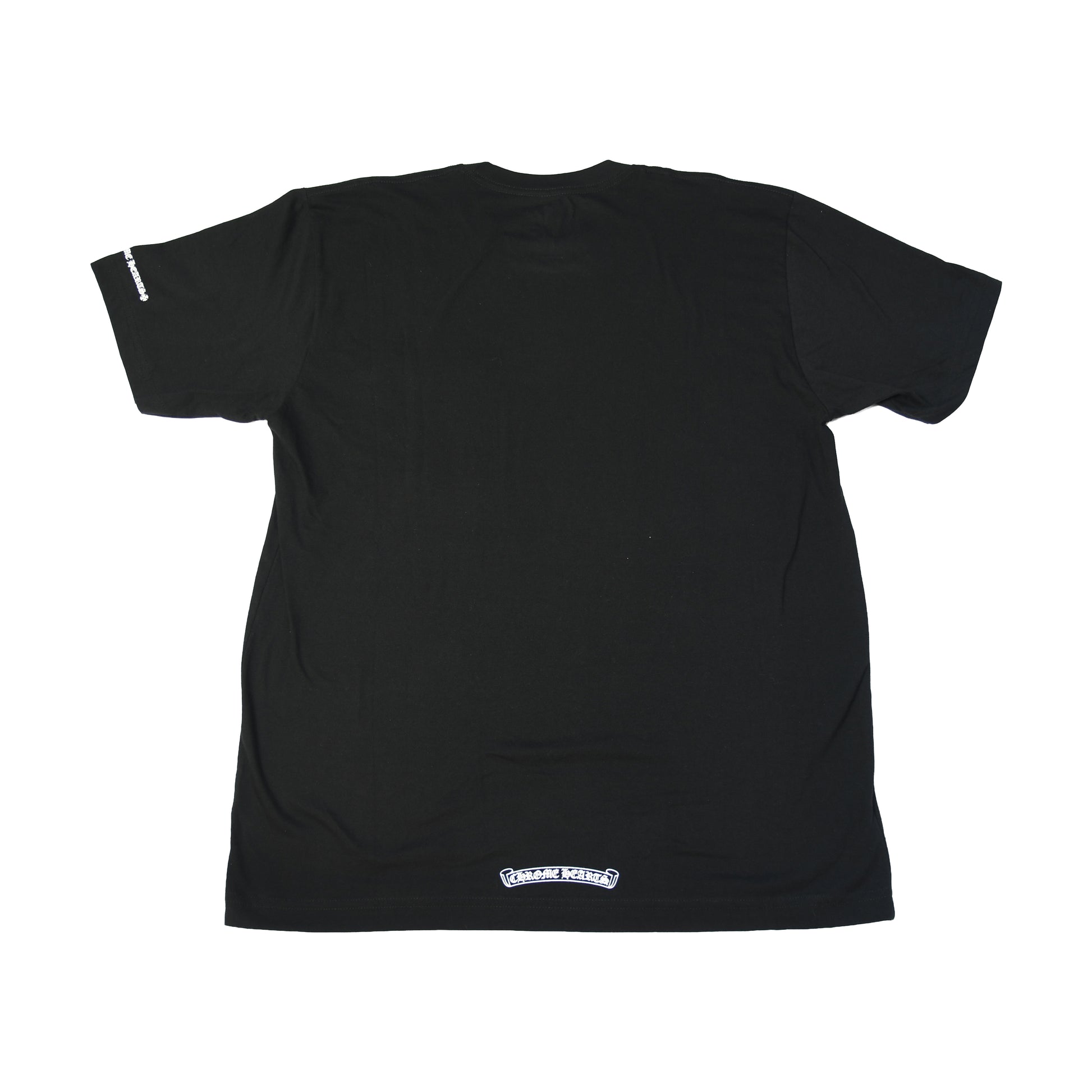 Chrome Hearts Neck Logo T-Shirts Black-NOBLEMARS