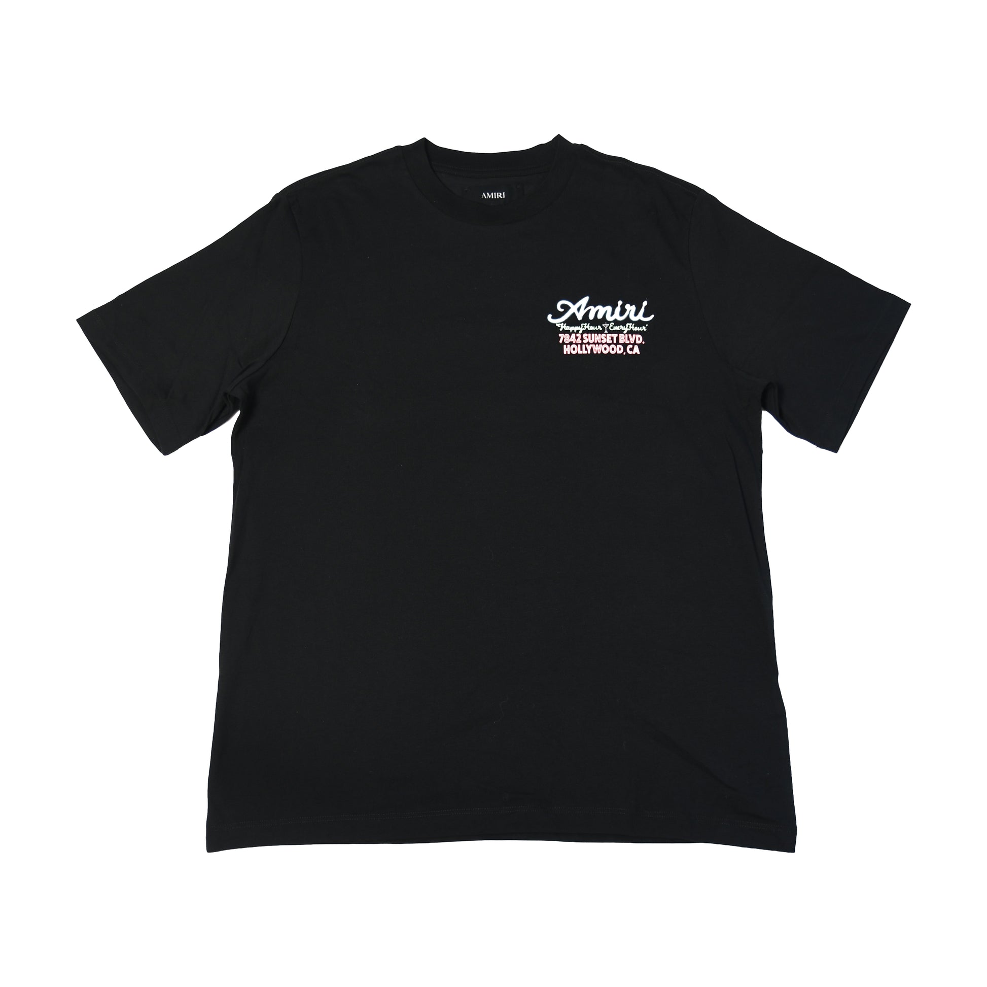 Amiri Neon Lights Oversize Graphic T-Shirts Black-NOBLEMARS