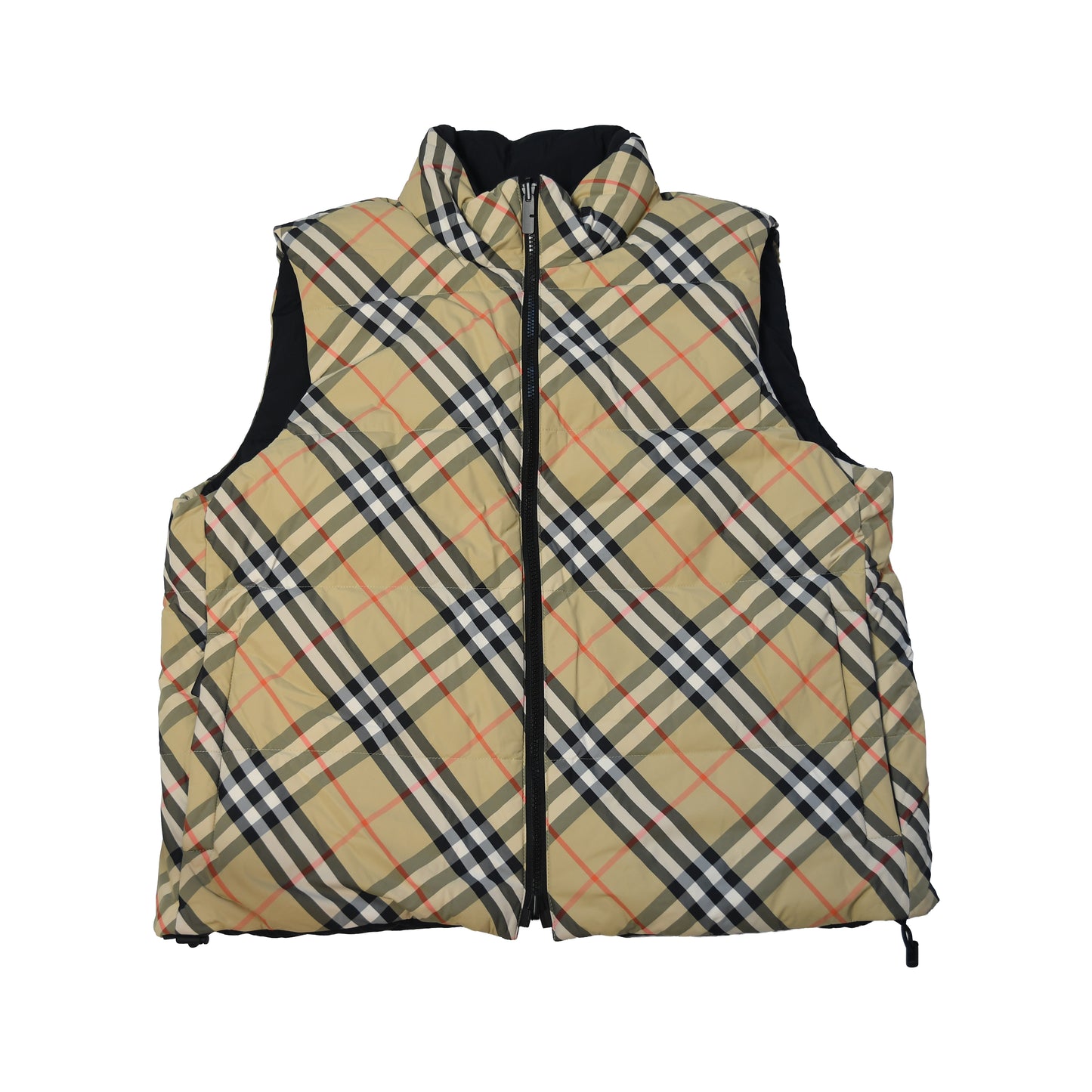 Burberry Reversible Check Puffer Gilet Beige-NOBLEMARS