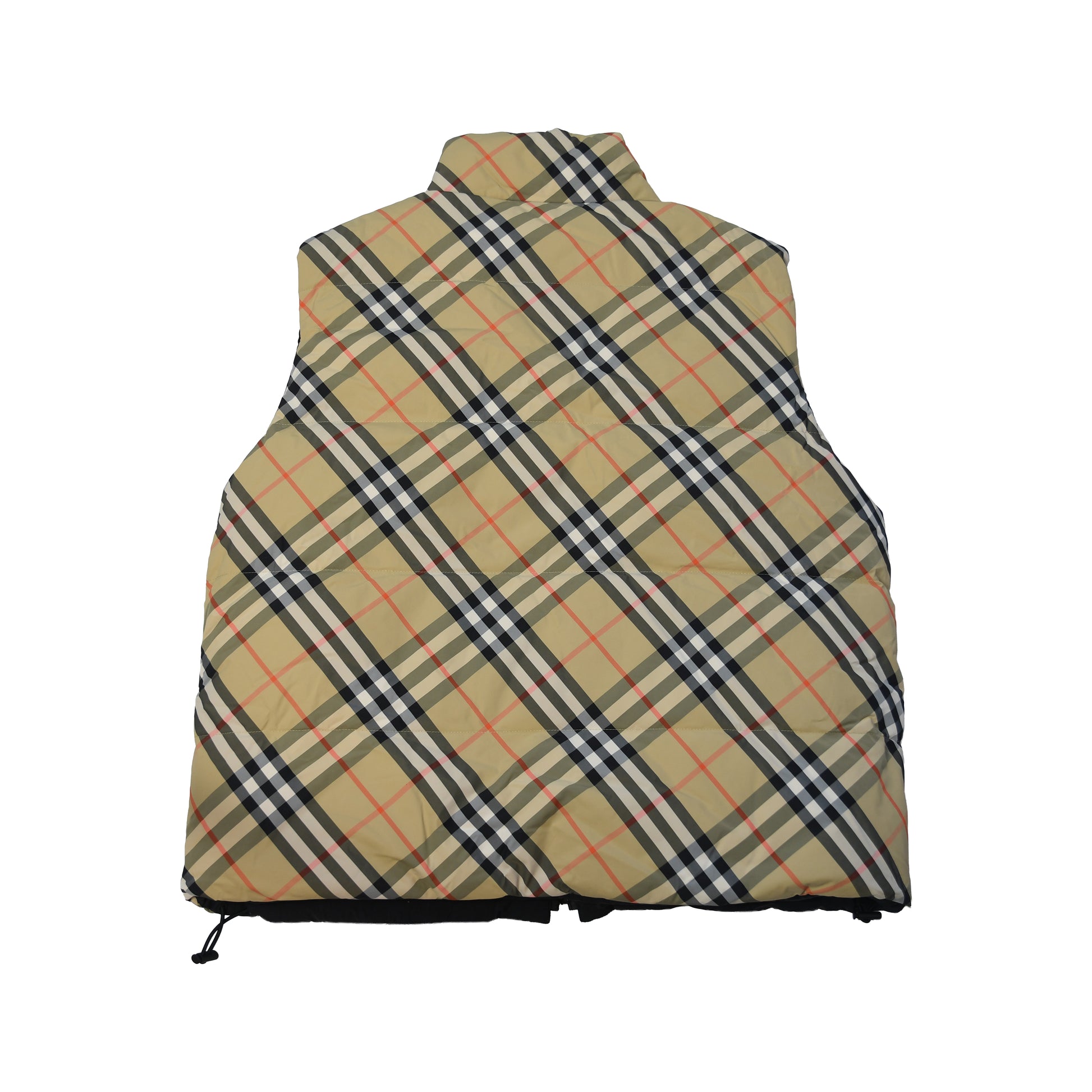 Burberry Reversible Check Puffer Gilet Beige-NOBLEMARS