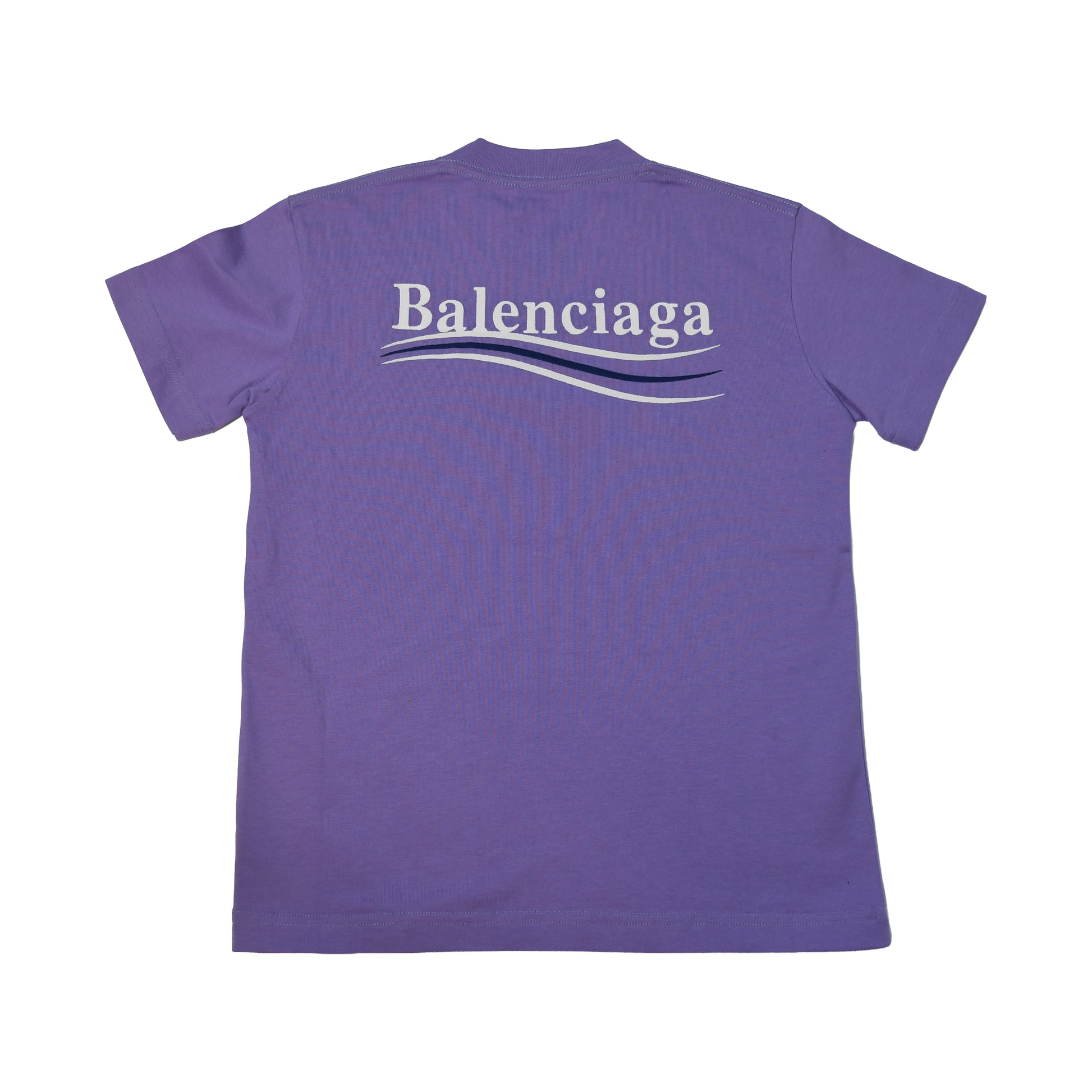 Balenciaga Political Campaign T-Shirts Purple-NOBLEMARS
