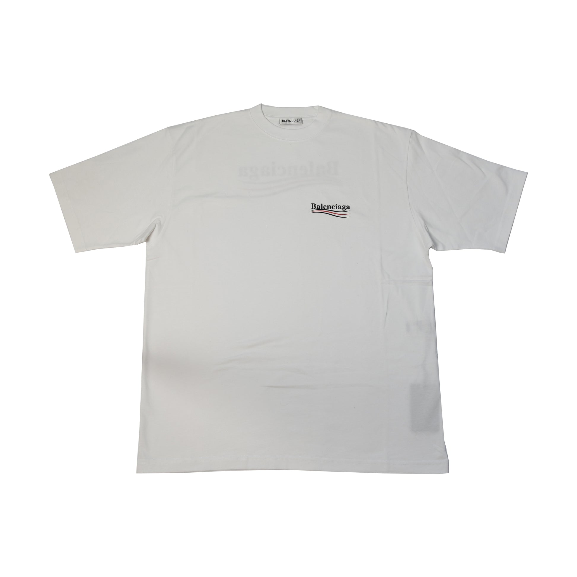 Balenciaga Political Campaign T-Shirts White-NOBLEMARS
