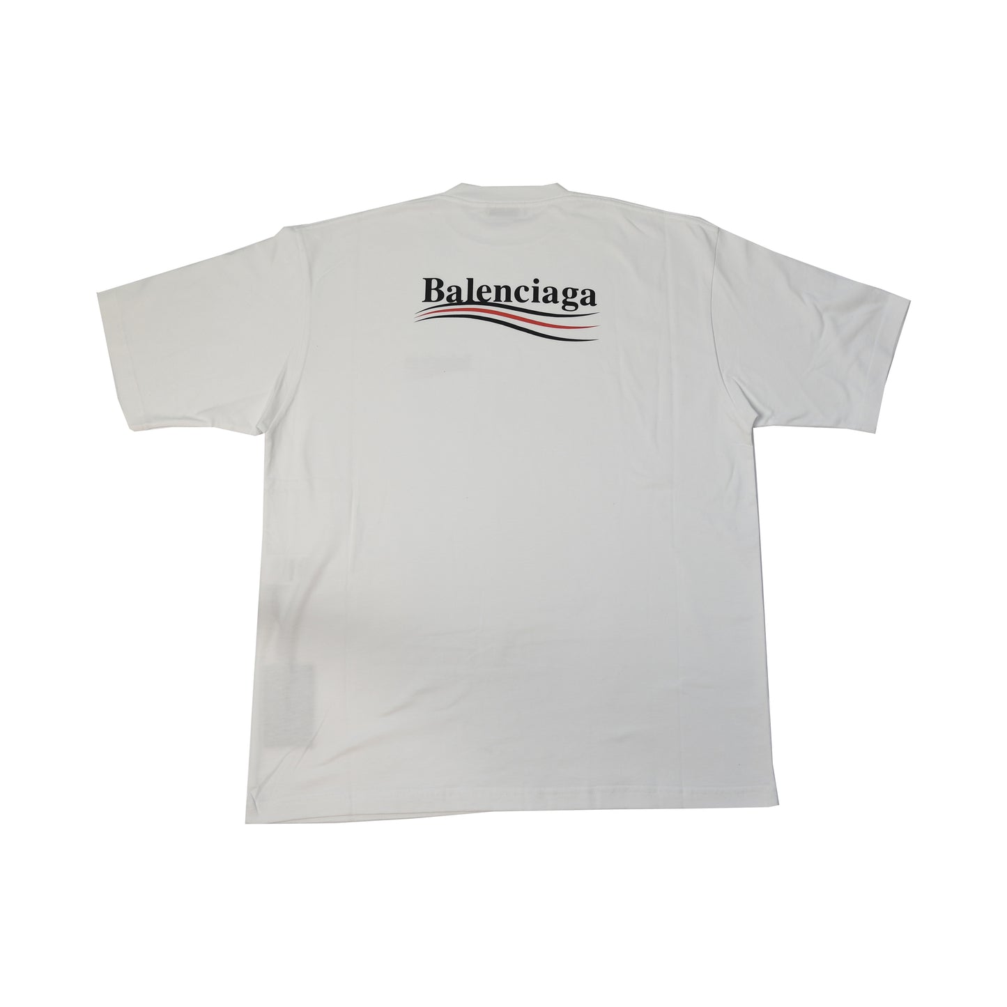 Balenciaga Political Campaign T-Shirts White-NOBLEMARS