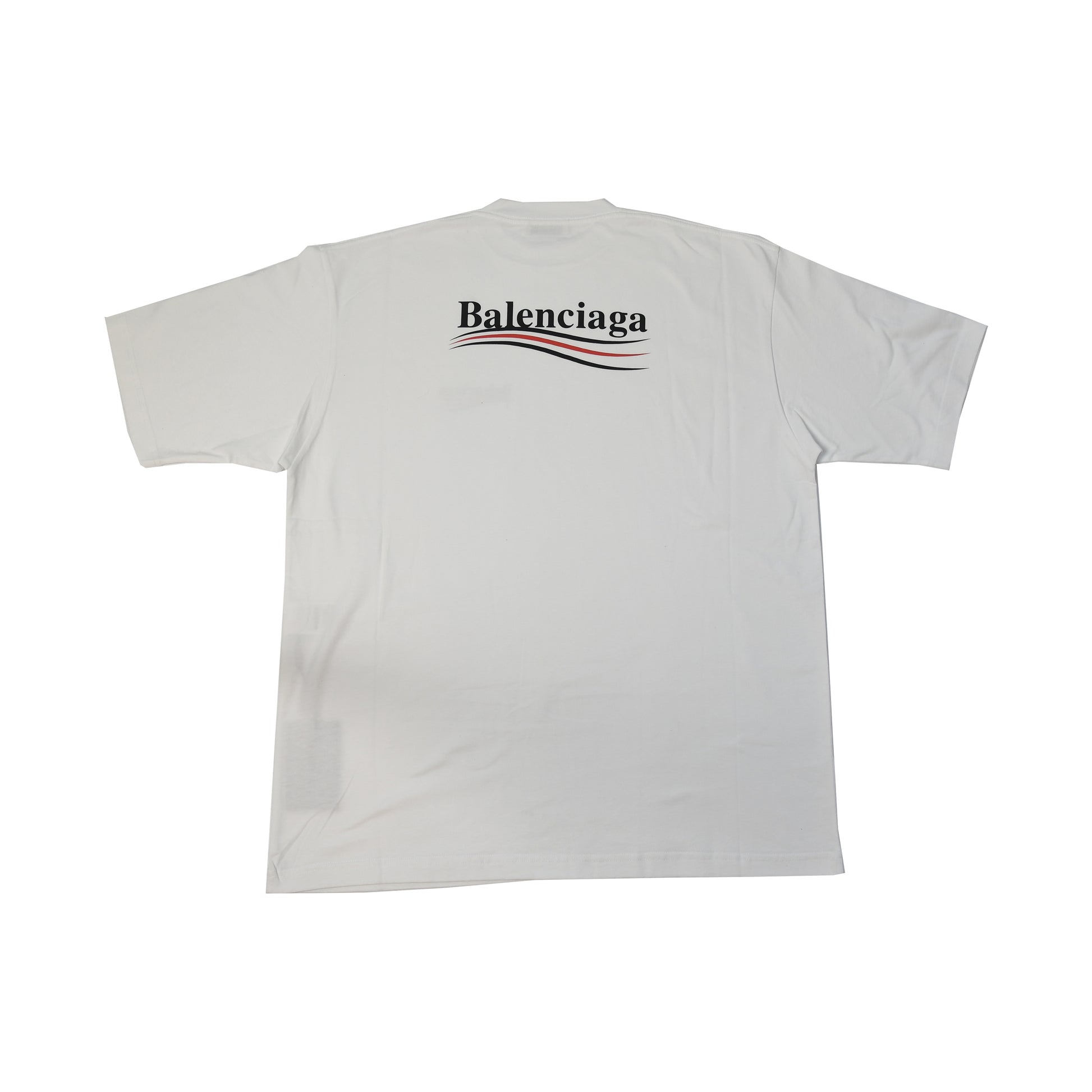 Balenciaga Political Campaign T-Shirts White-NOBLEMARS